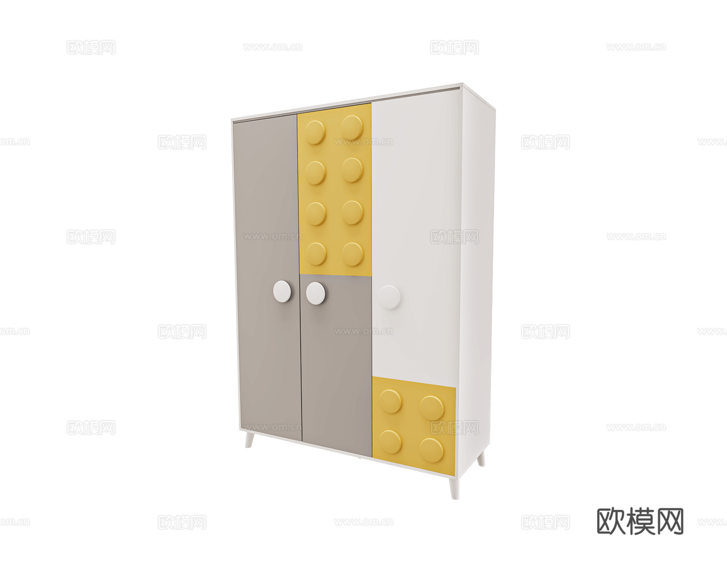 Mirlachev 衣柜3d模型下载（渲染图3）