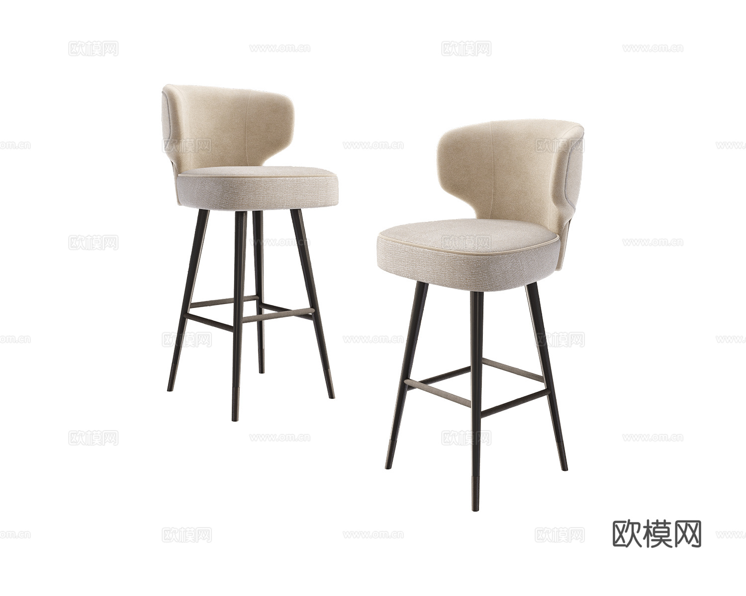 CPRN HOMOOD 意式吧椅3d模型下载