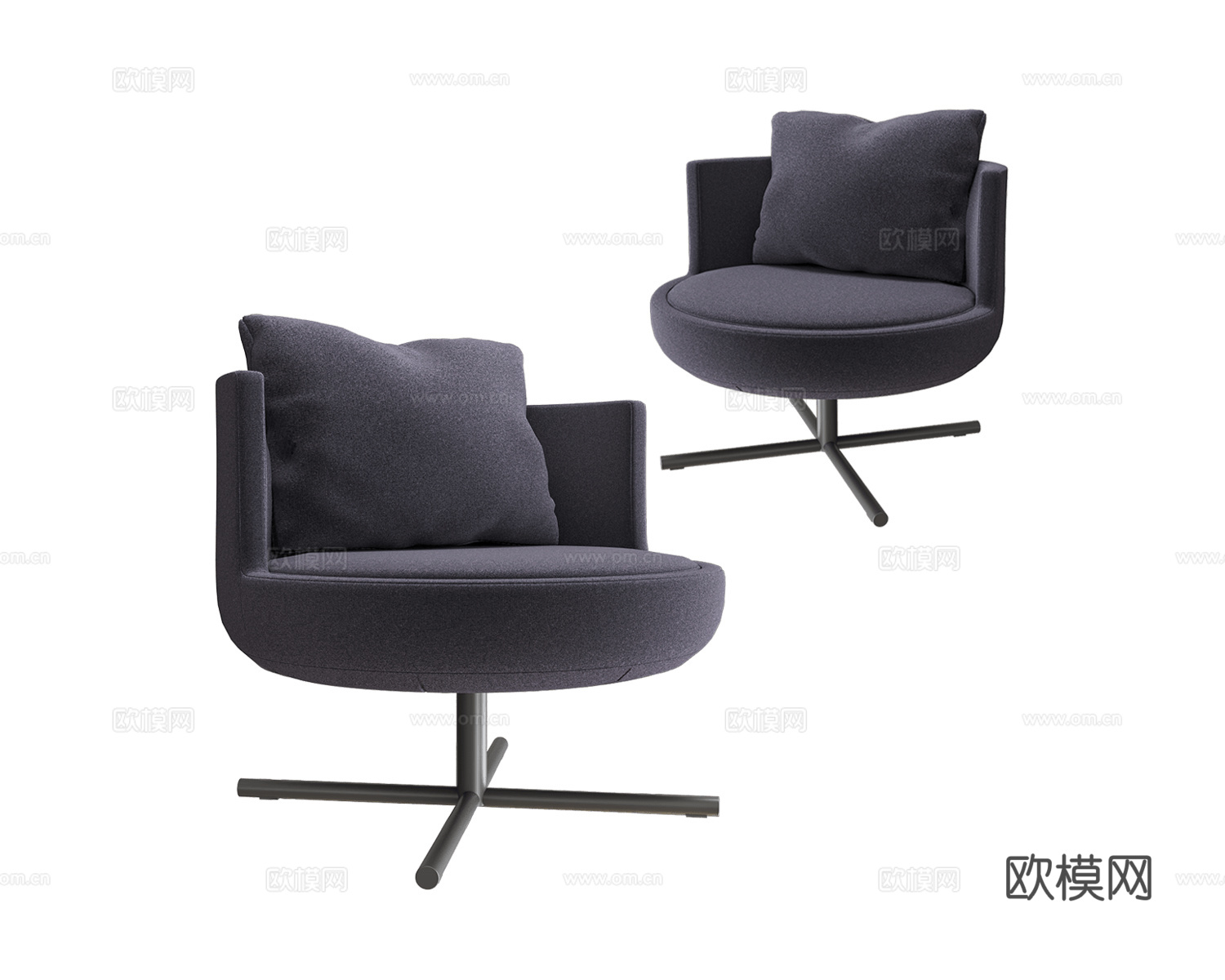 B&T Design 意式办公椅3d模型下载