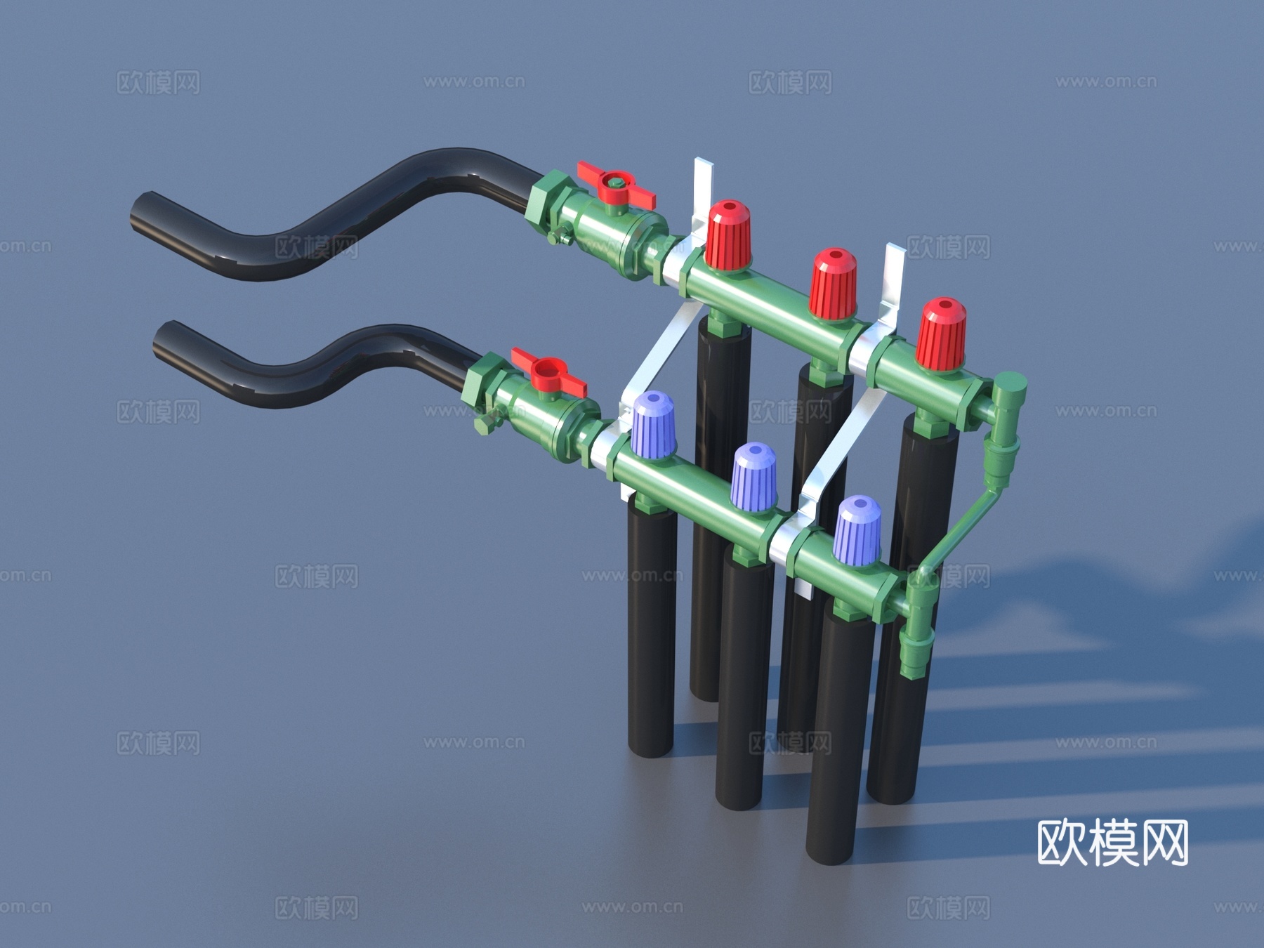 阀门 管道阀门3d模型下载