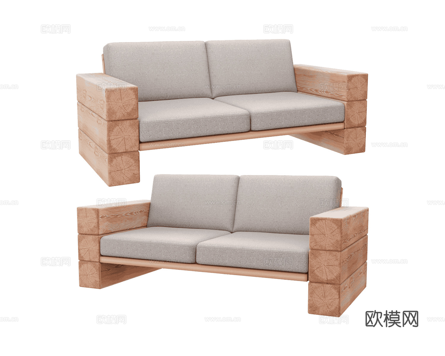 Scandicsofa 双人沙发3d模型下载