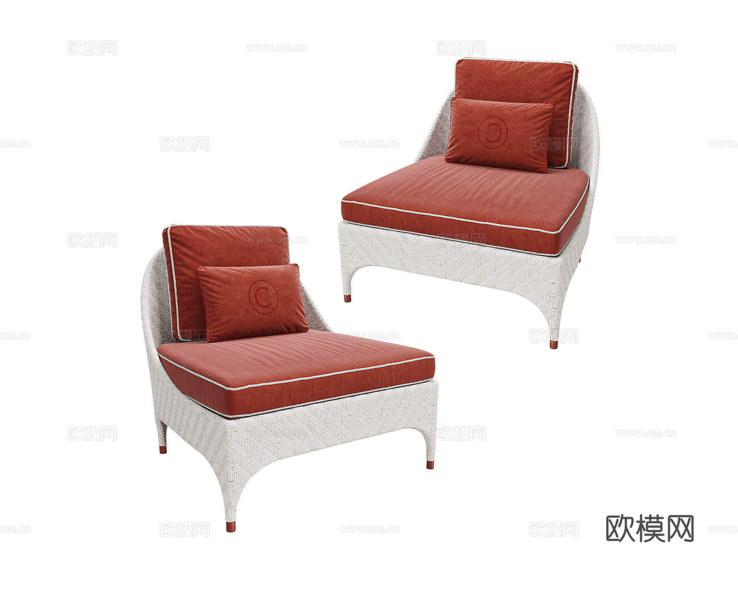 CPRN HOMOOD 意式单人沙发3d模型下载