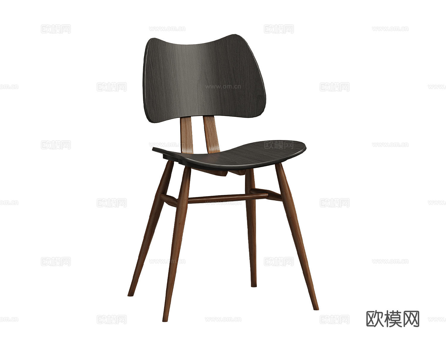 L.Ercolani 中古风餐椅3d模型下载（渲染图2）