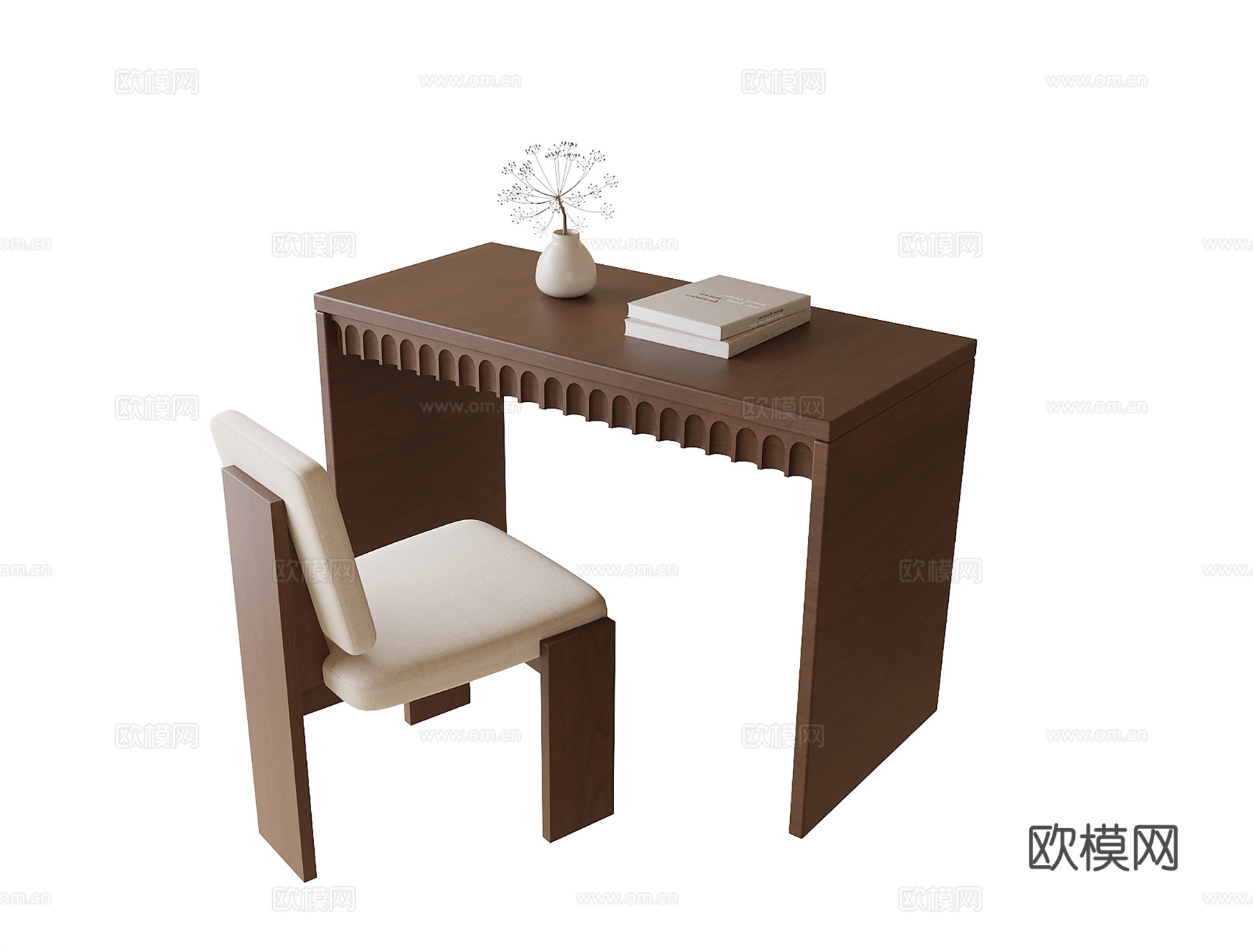 现代书桌椅su模型