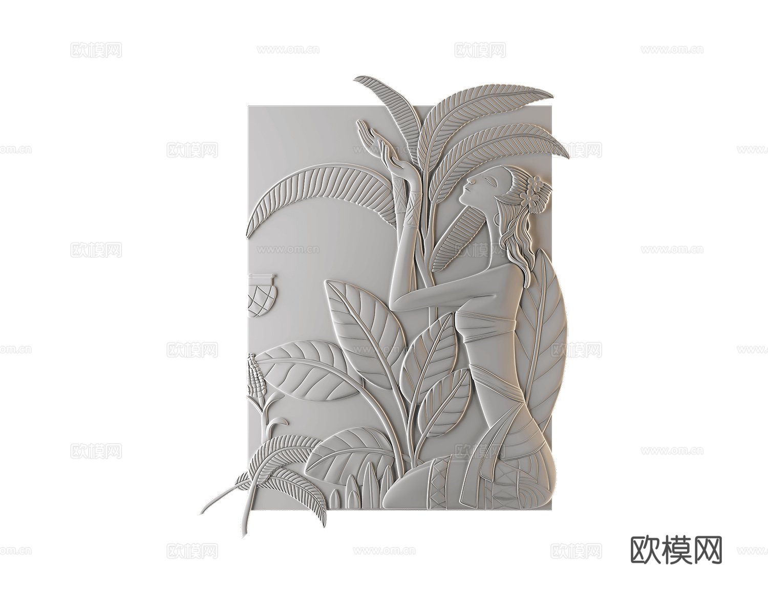 Wall Deco 石膏挂件3d模型下载