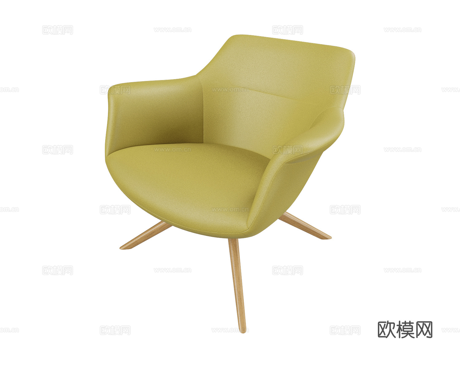 B&T Design 意式休闲椅3d模型下载（渲染图2）