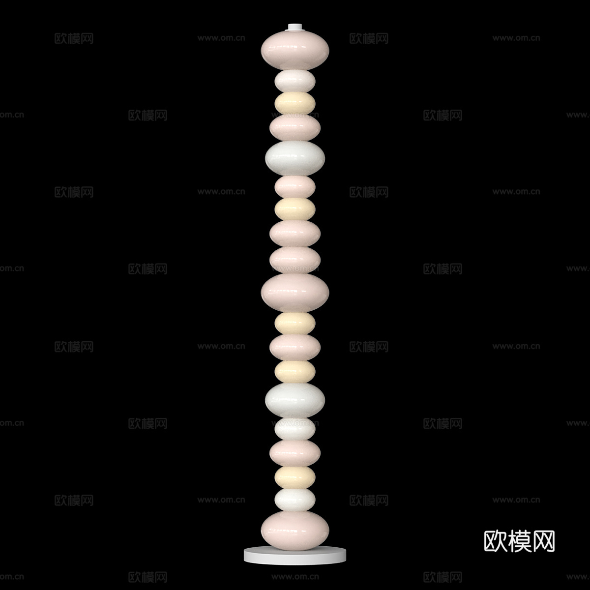Loft It 马卡龙落地灯3d模型下载（渲染图2）