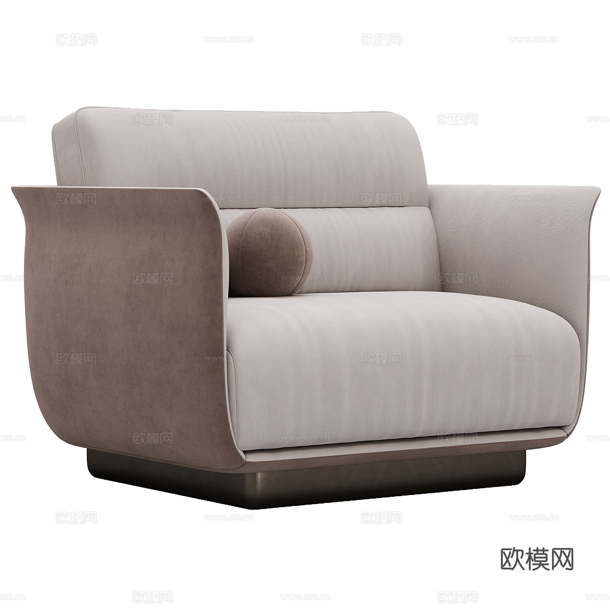 Capital Collection现代沙发 单人沙发 布艺3d模型下载（渲染图4）