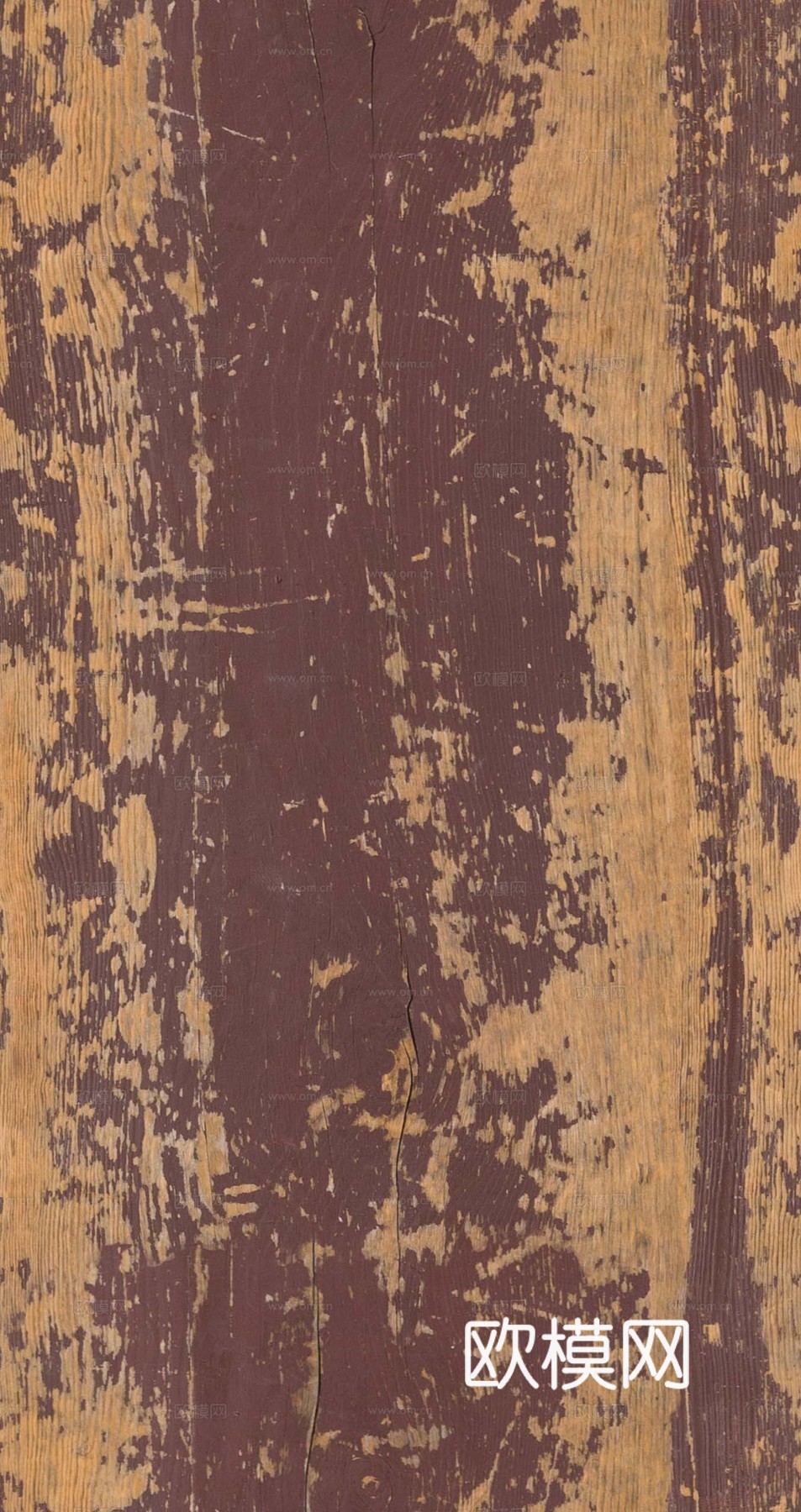 中古复古老木头旧木头 红色刷漆旧木