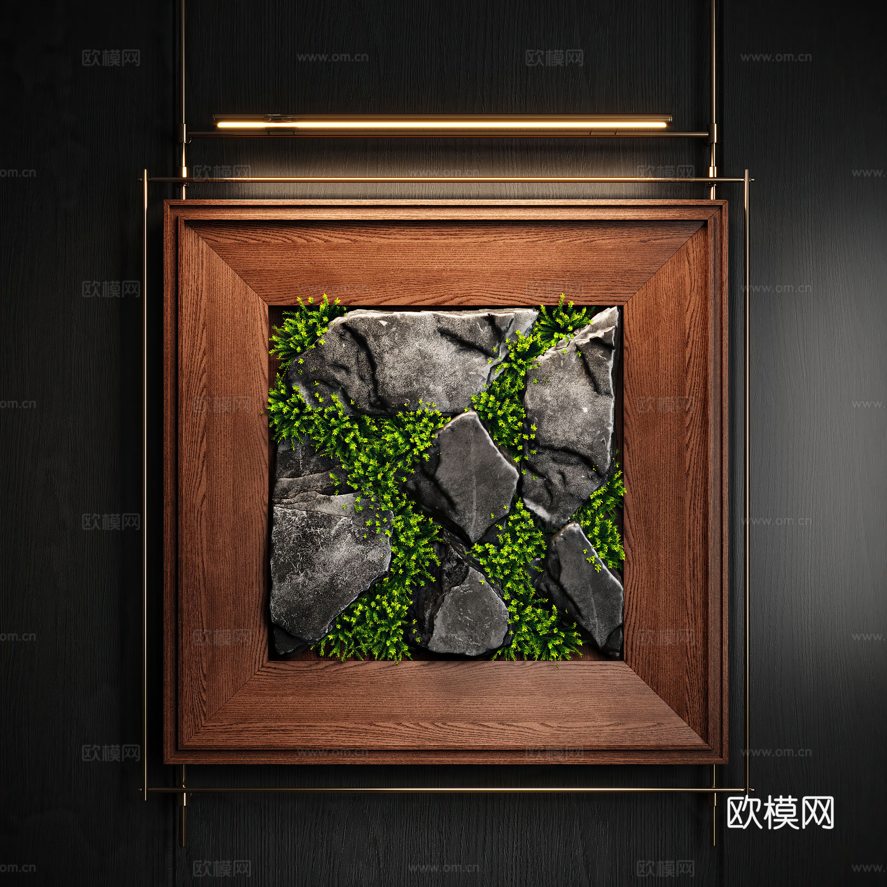 现在挂画 装饰画 立体画su模型