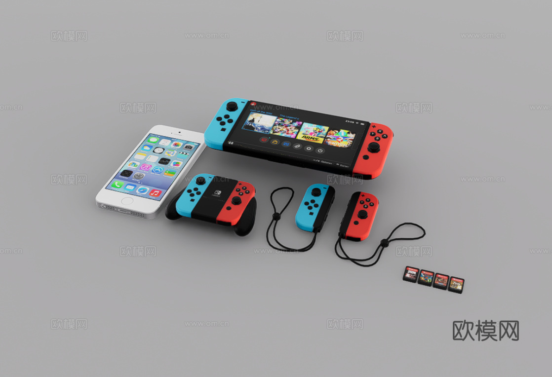 switch游戏机su模型