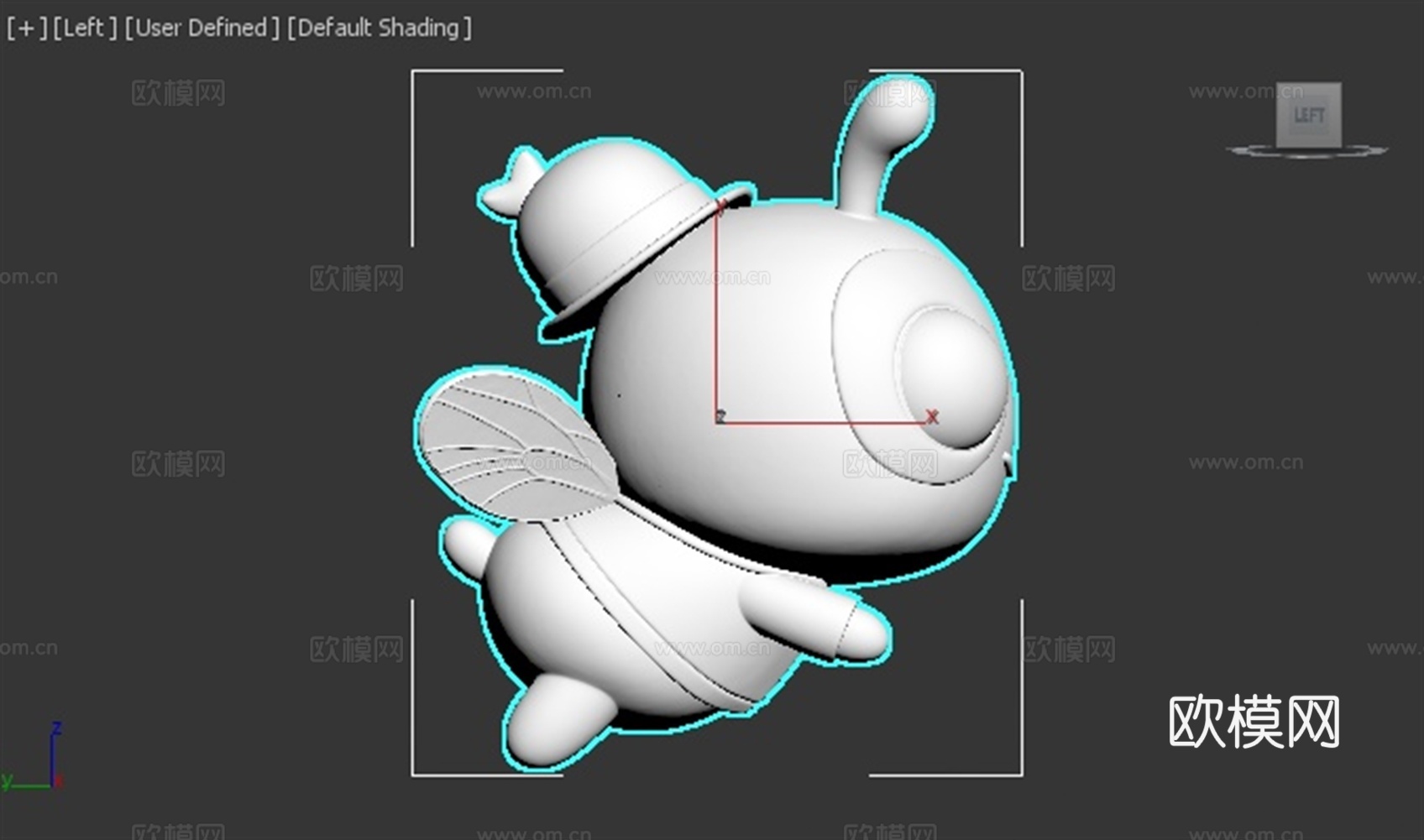 苍蝇 昆虫 虫子 可爱 3D打印 手办 模型3d模型下载（渲染图3）