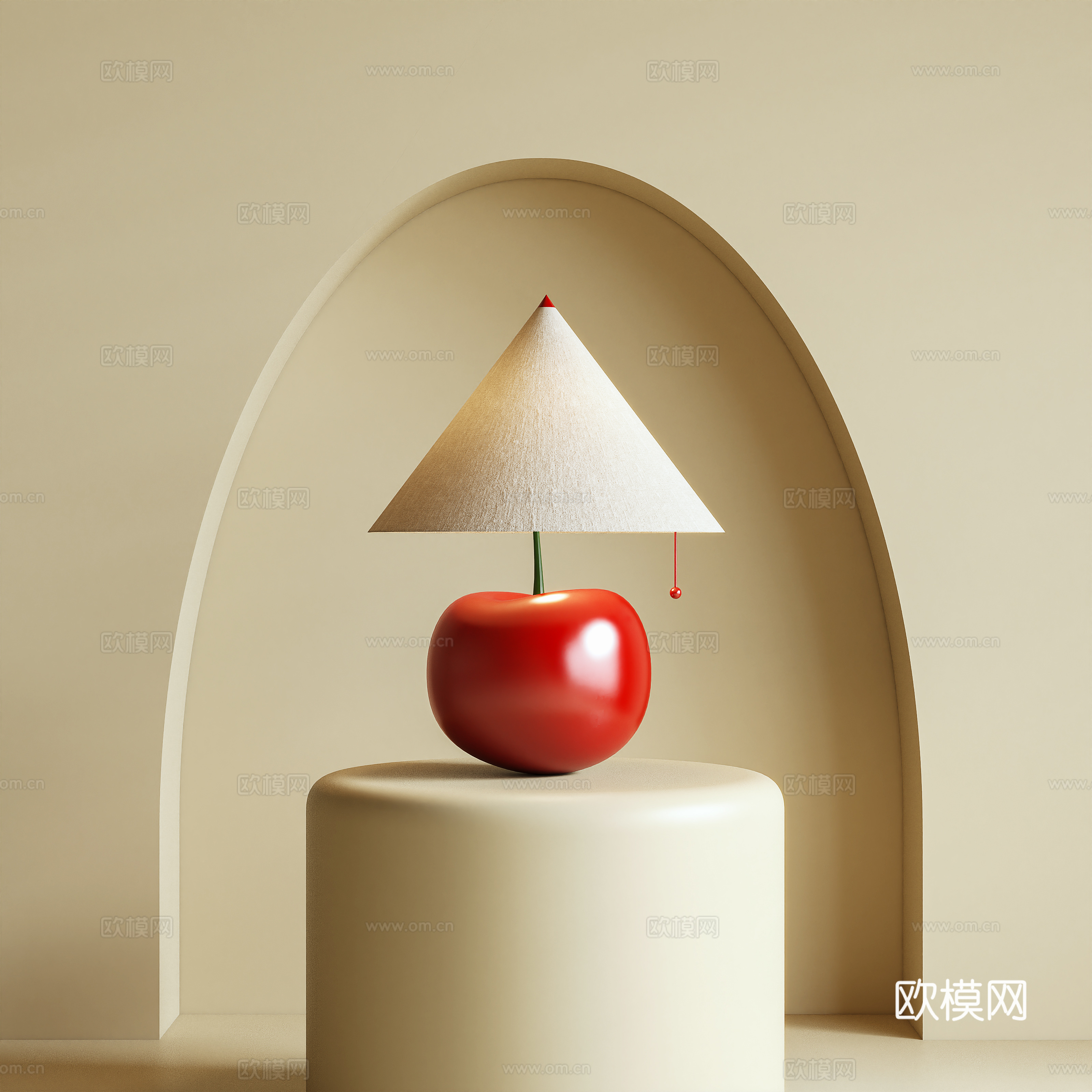 台灯 装饰灯 樱桃灯 艺术灯 摆件3d模型下载
