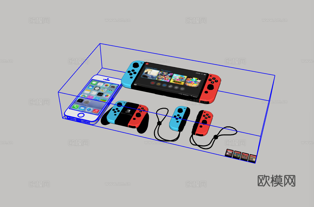 switch游戏机su模型