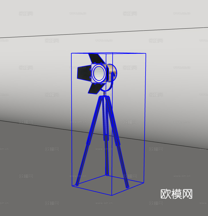 落地灯su模型
