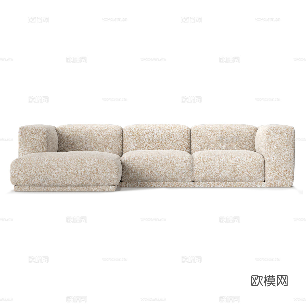 现代简约双人沙发 双人沙发 简约沙发 客厅沙发 抱枕3d模型下载