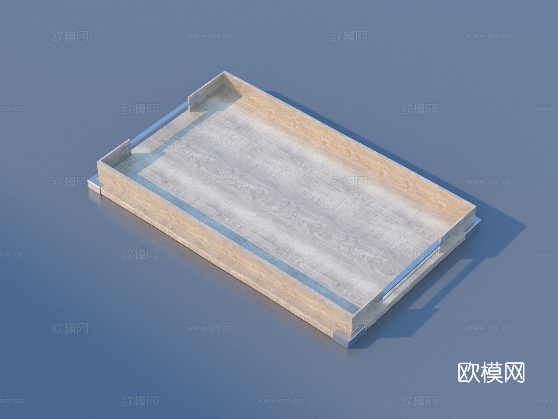 托盘 木托盘 餐具3d模型下载