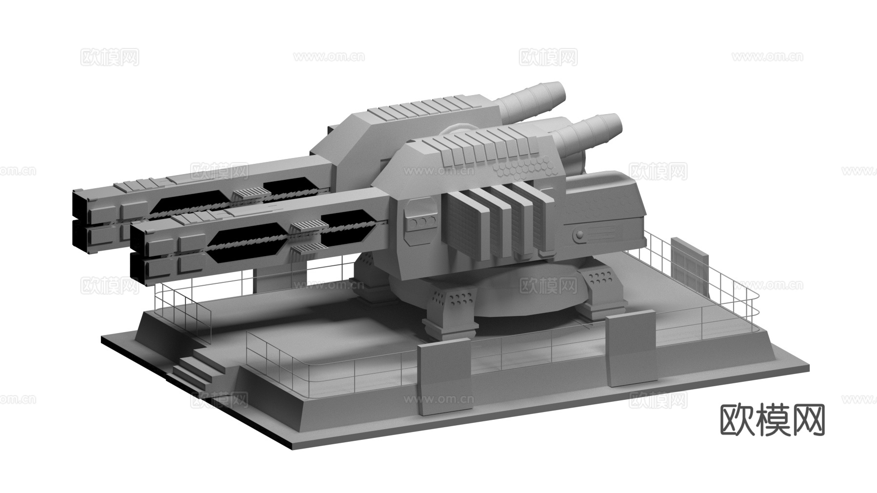 激光炮台3d模型
