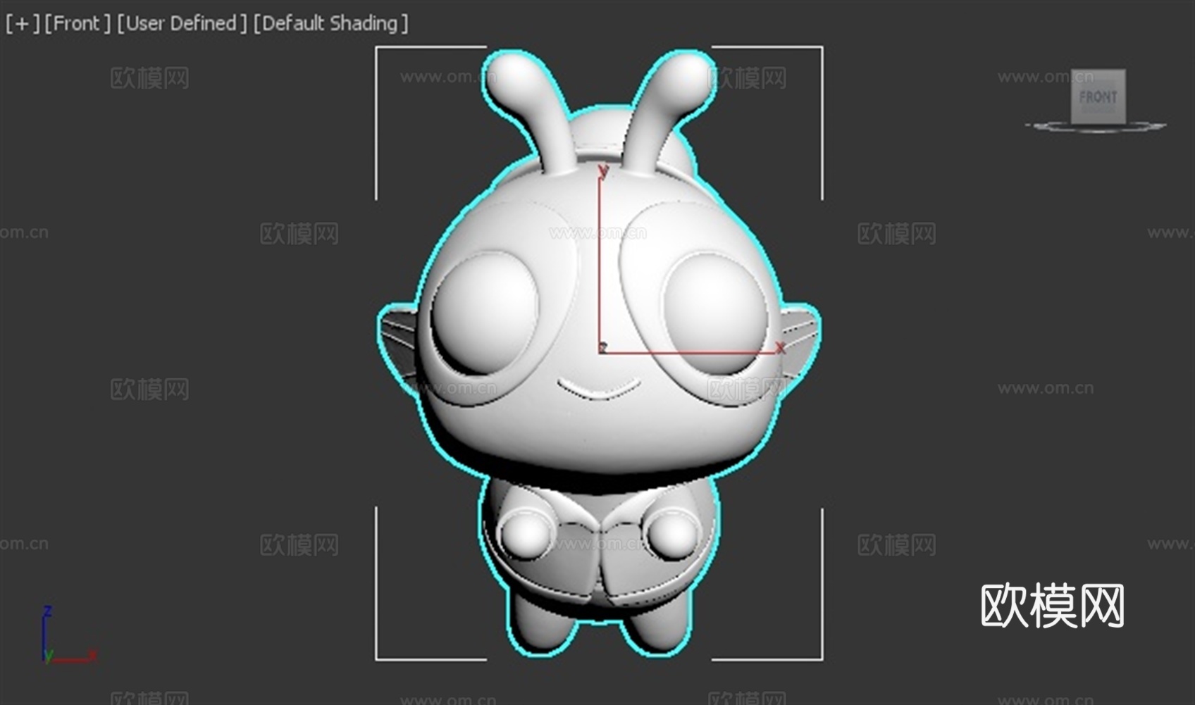 苍蝇 昆虫 虫子 可爱 3D打印 手办 模型3d模型下载（渲染图2）