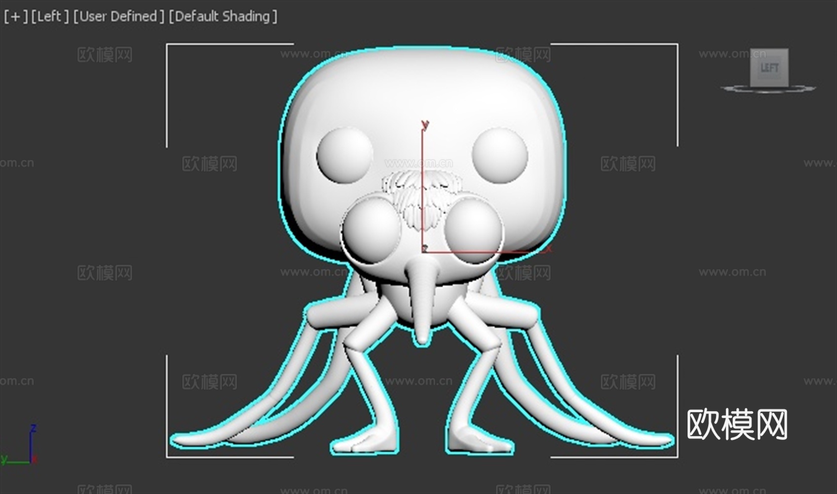 蚊子 昆虫 可爱 手办 3D打印3d模型下载（渲染图3）