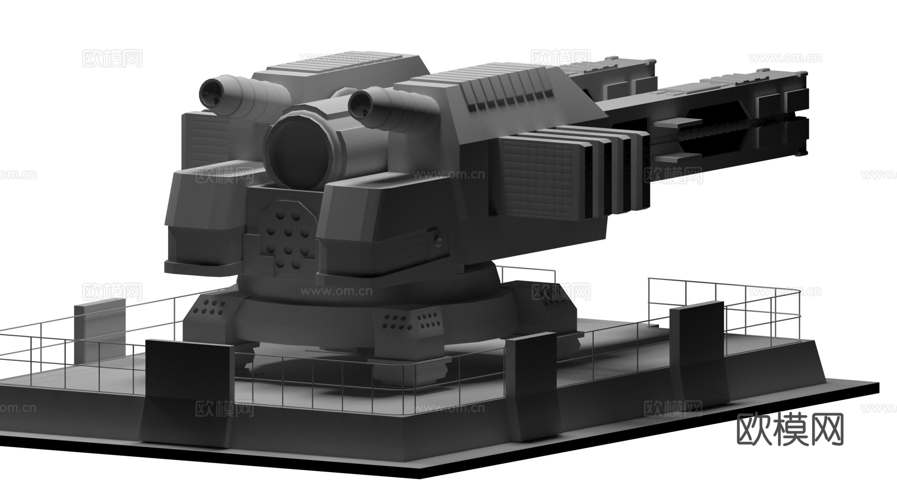 激光炮台3d模型
