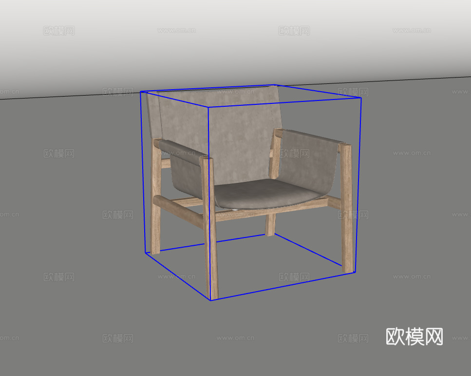 休闲椅su模型