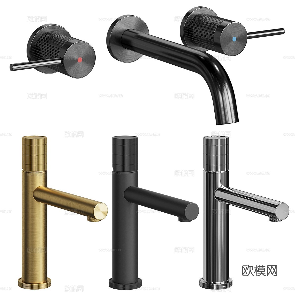 Vincea Groove 水龙头 花洒3d模型下载（渲染图2）