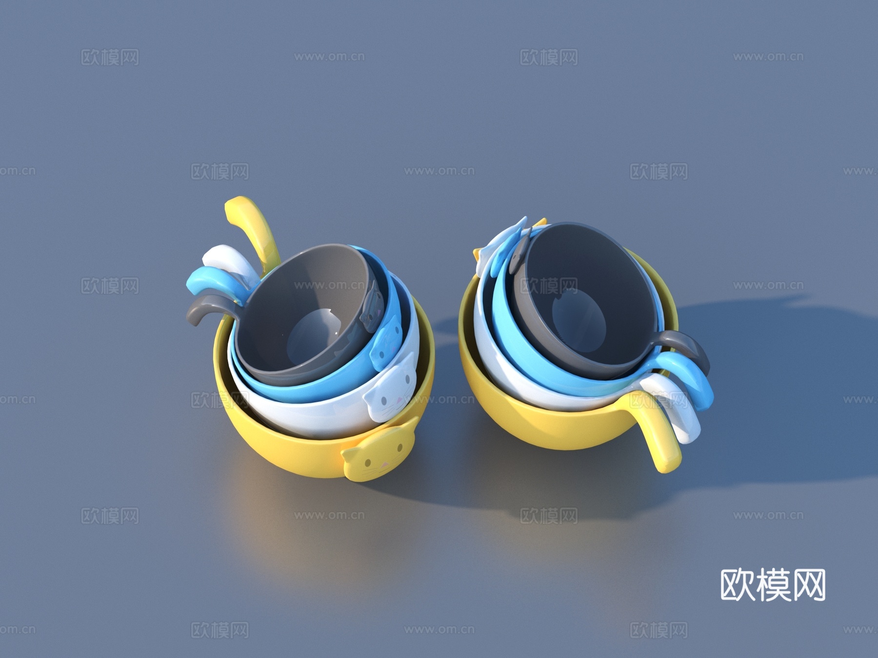 碗 餐具 厨房用具3d模型下载