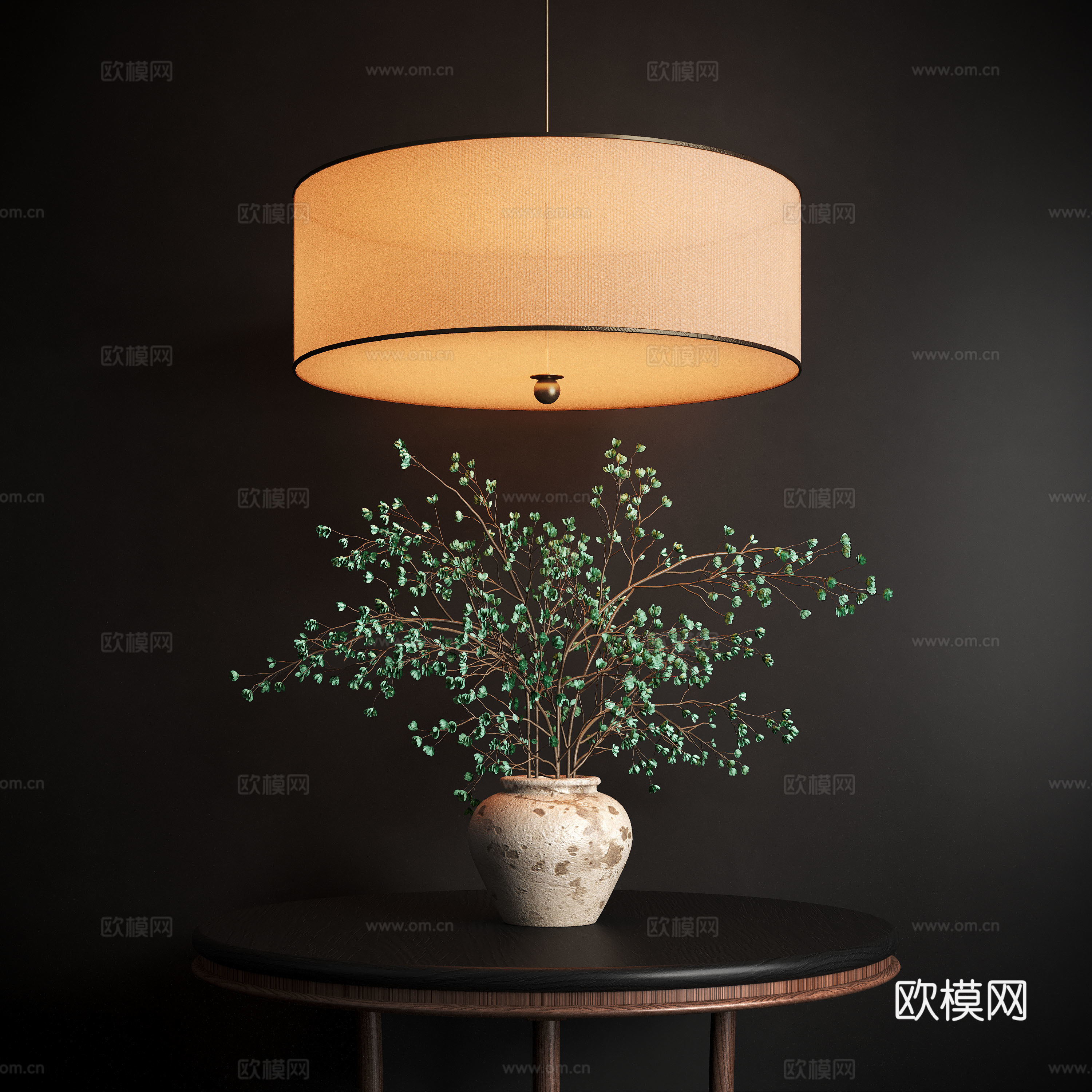 现代花艺 花瓶 插花su模型