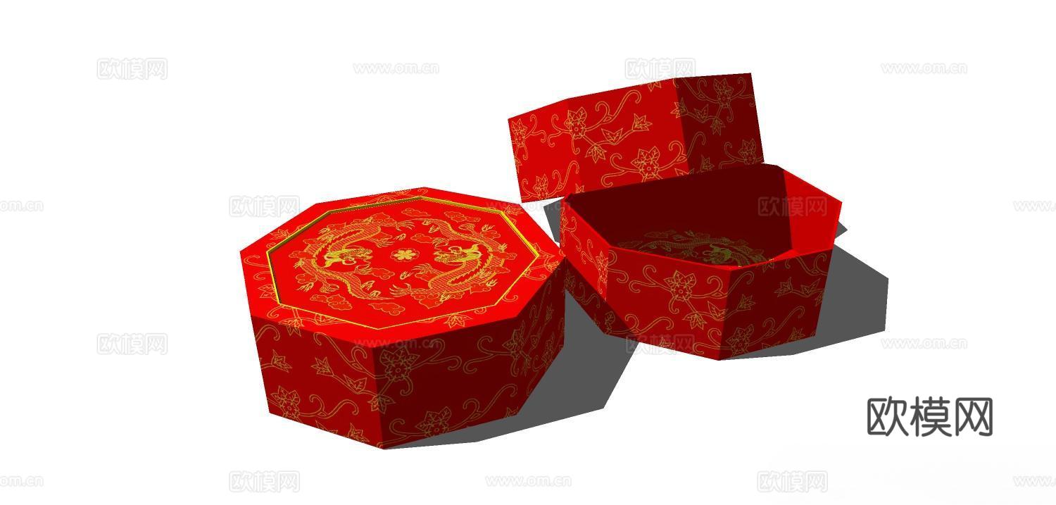 储物盒 装饰盒 盒子su模型