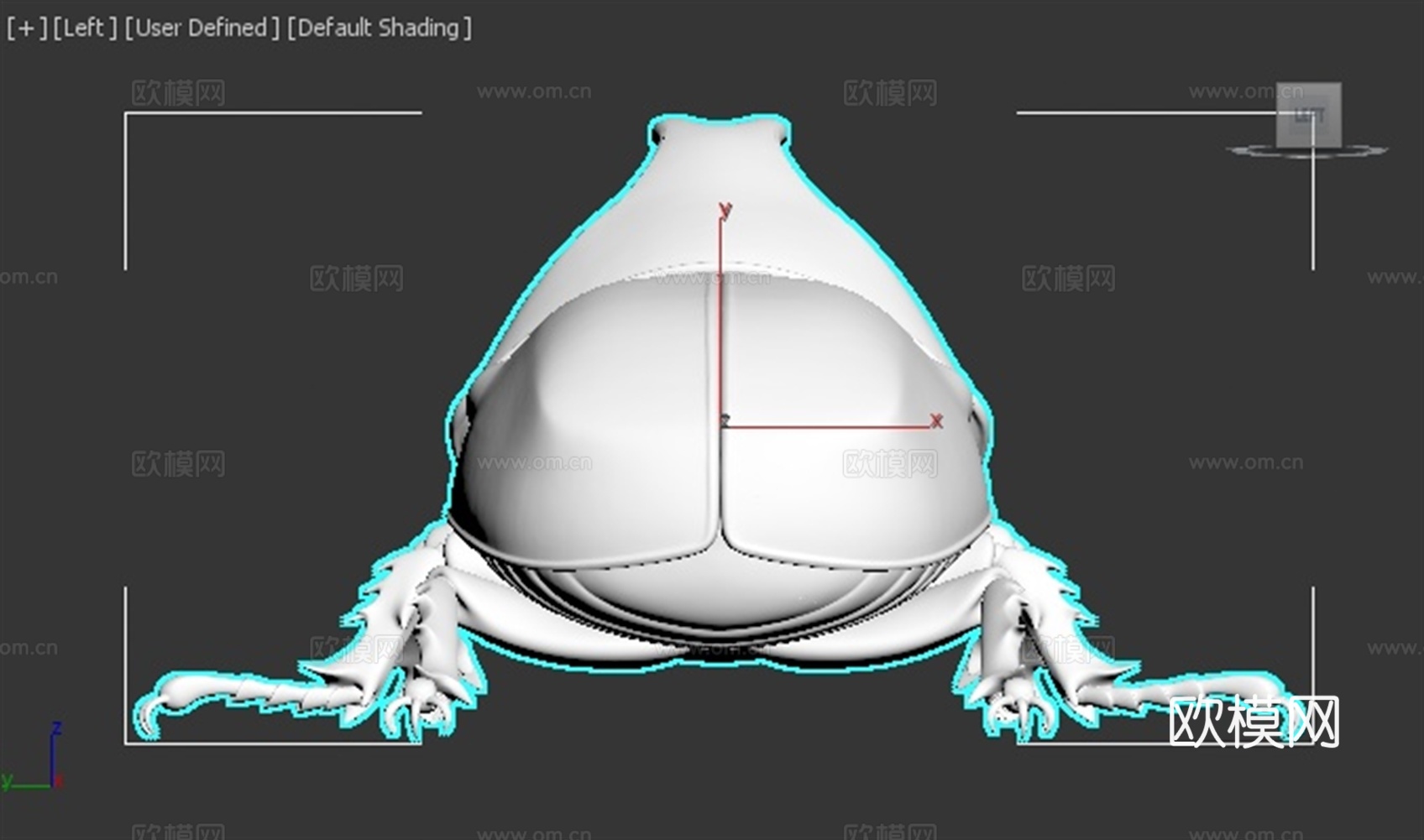 独角仙 甲虫 昆虫 写实 手办 3D打印3d模型下载（渲染图3）