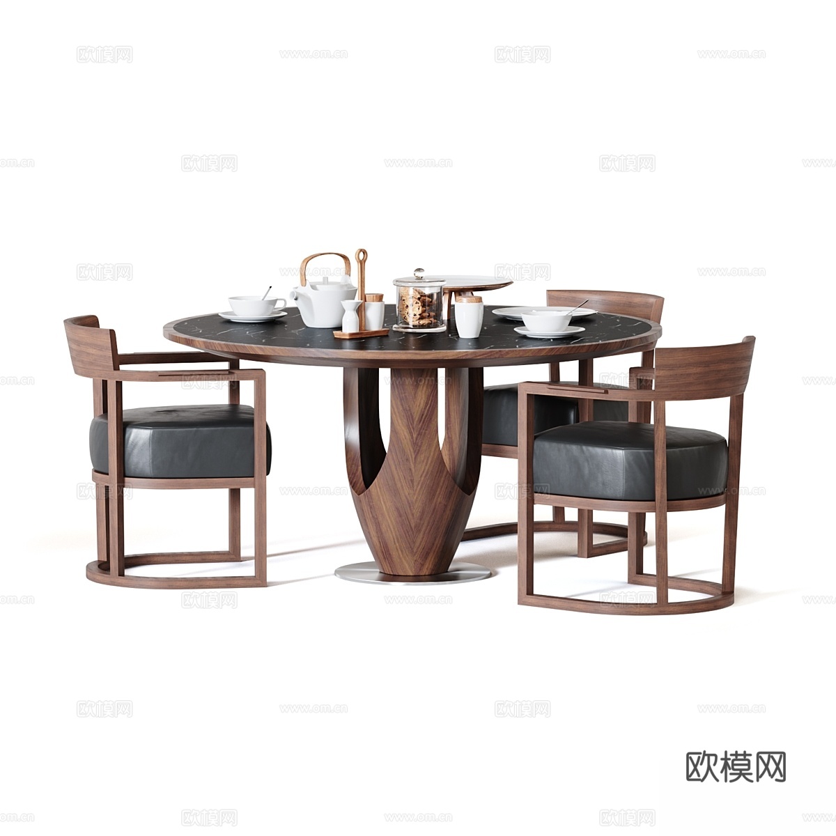 暹罗餐桌与巴切塔搭配阿特萨诺3d模型下载