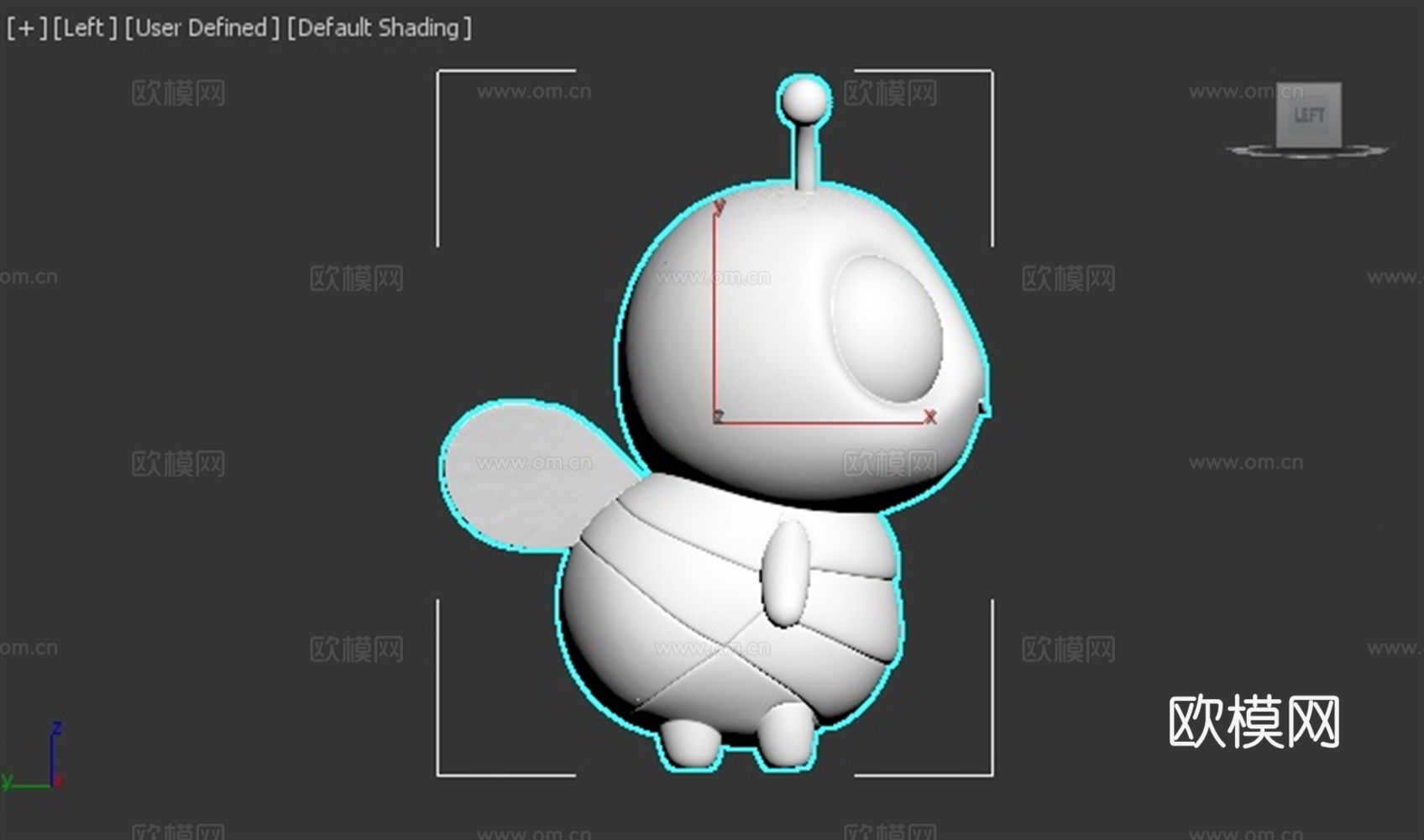 苍蝇 昆虫 可爱 手办 3D打印3d模型下载（渲染图3）