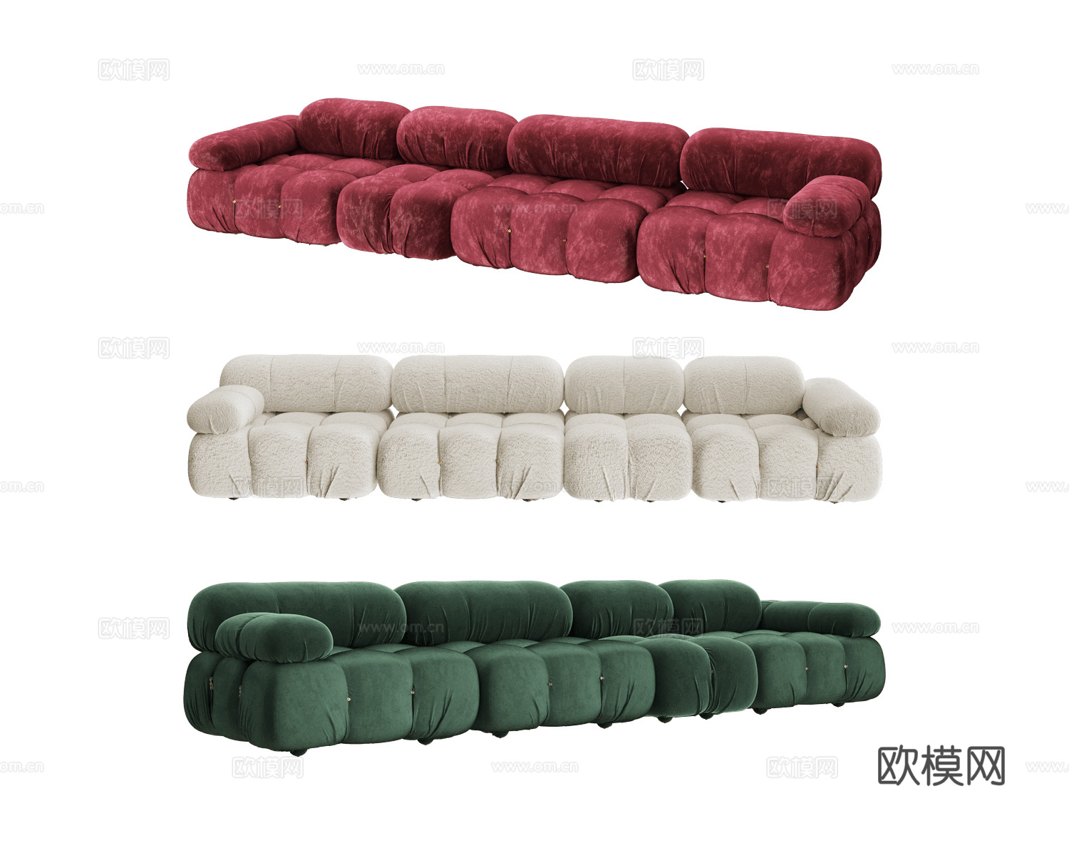 KRISTIE 意式多人沙发3d模型下载
