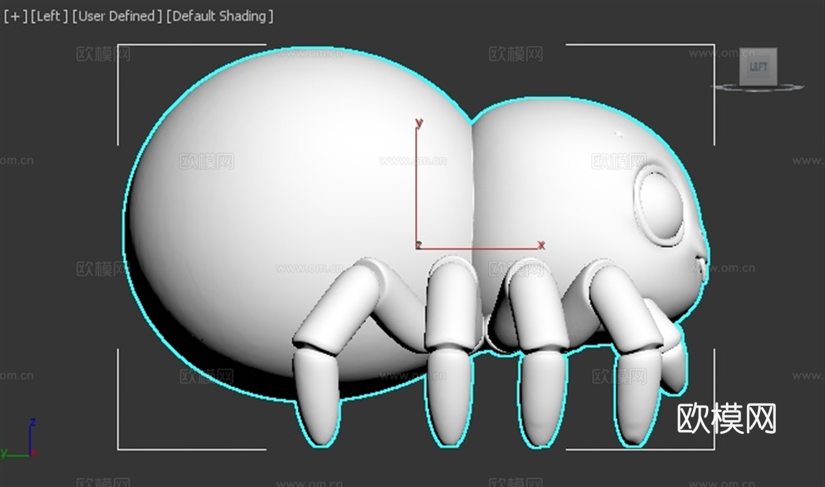 蜘蛛 跳蛛 虫子 可爱 3D打印 手办 模型3d模型下载（渲染图3）