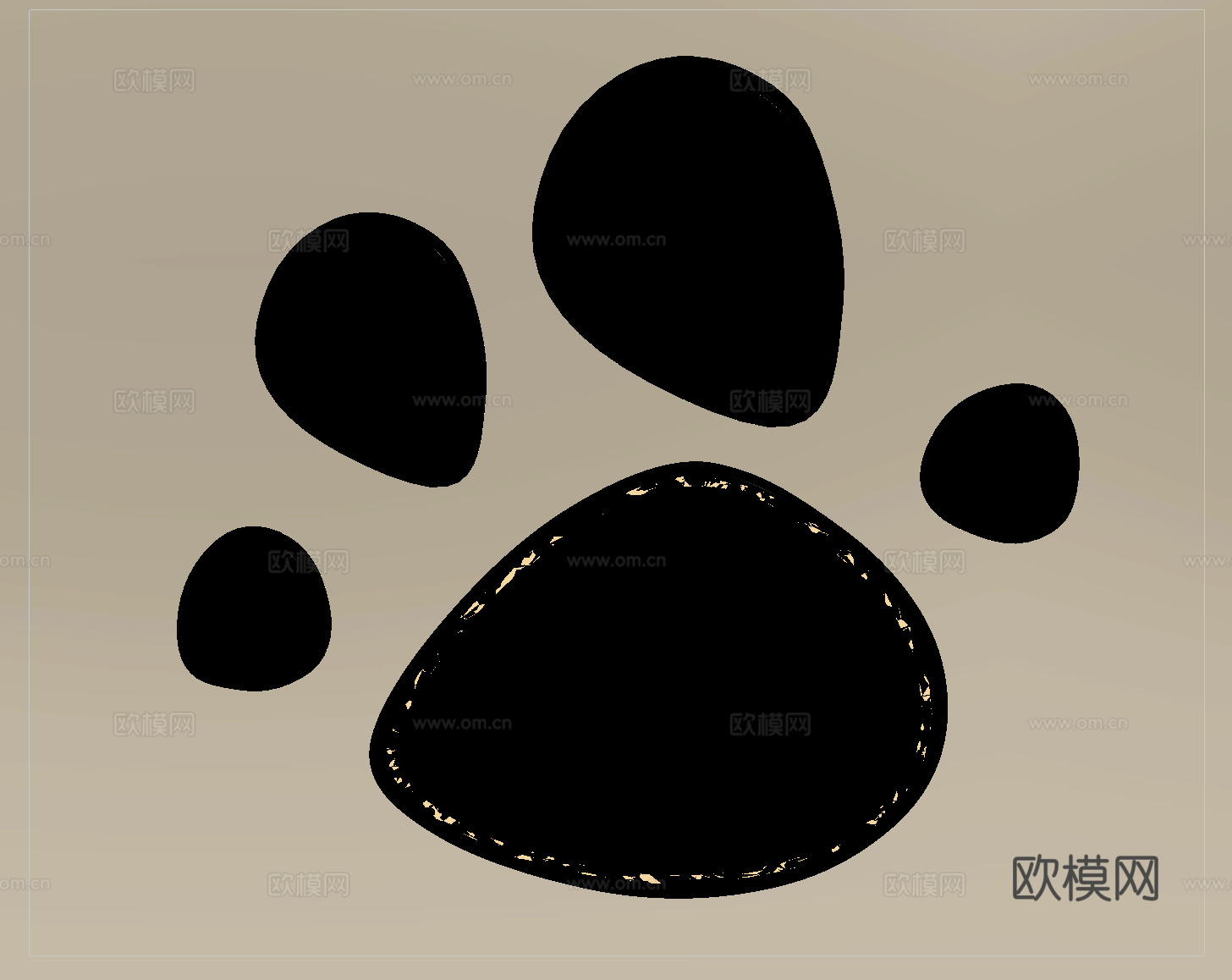 现代异形装饰镜 化妆镜 卫浴镜 创意装饰镜su模型