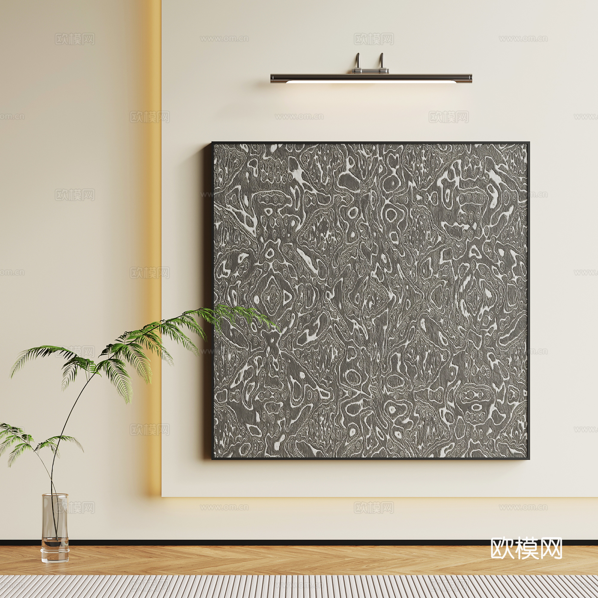 现代意式挂画 客厅挂画 茶室挂画 书房挂画 玄关挂画su模型