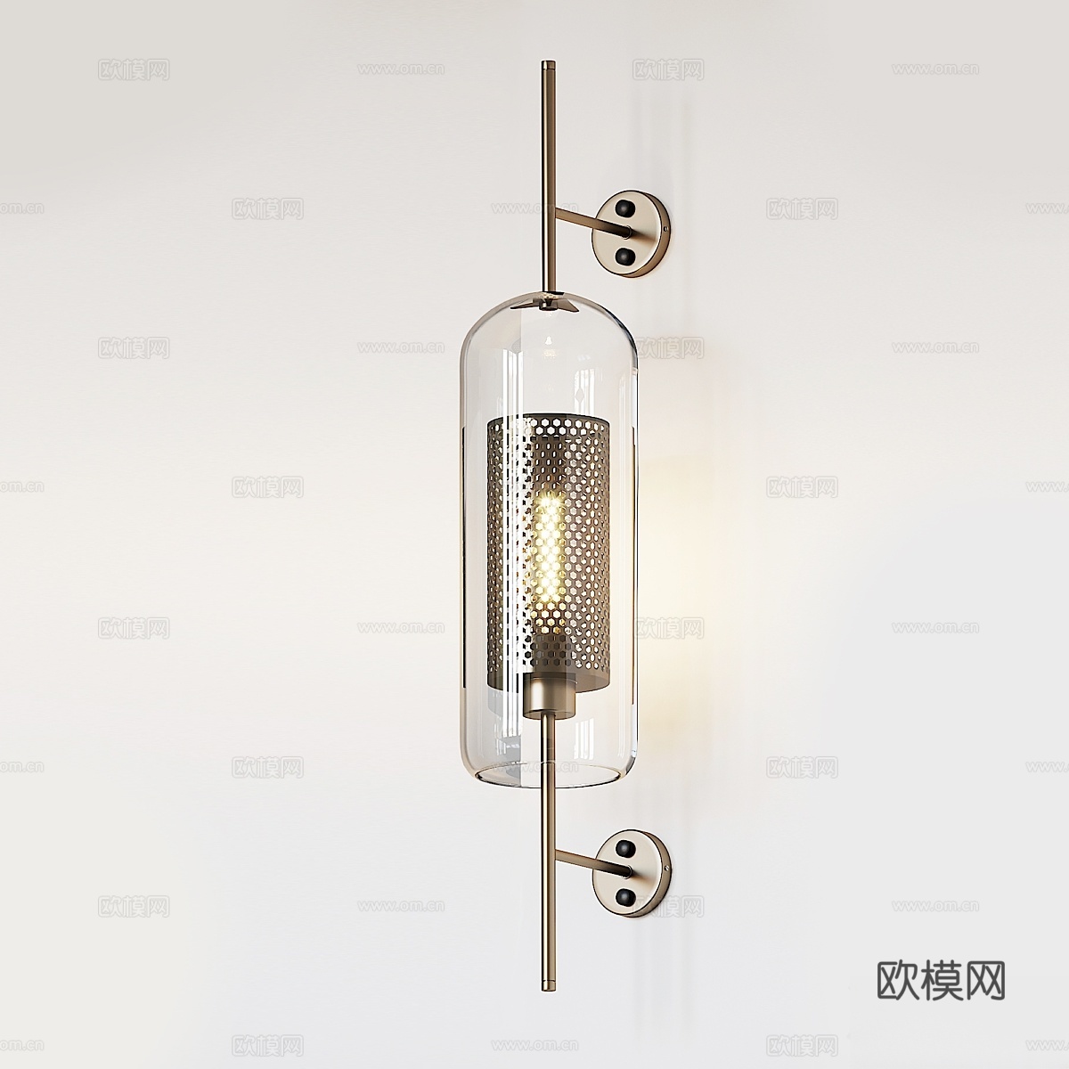 奇斯威克玻璃壁灯3d模型下载