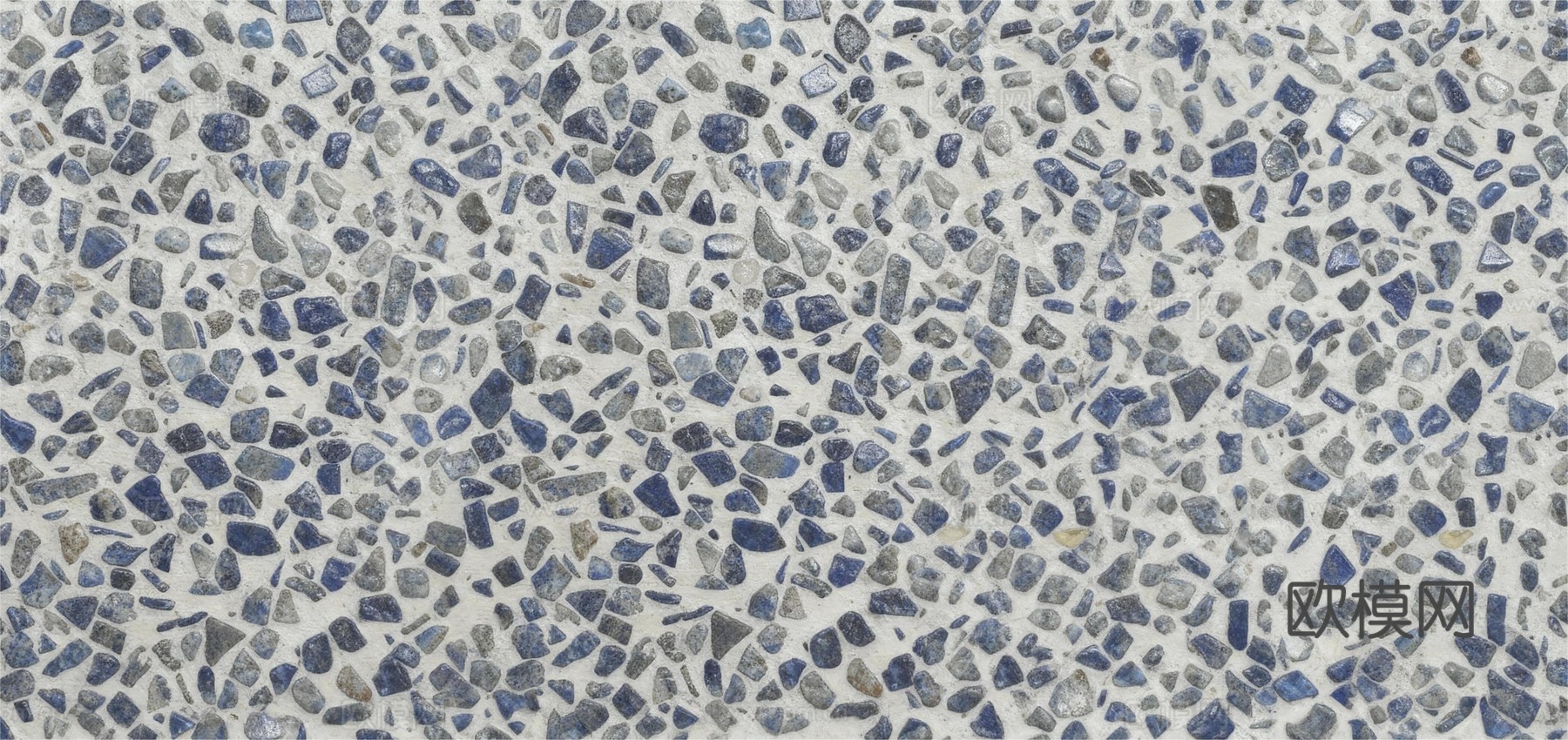 蓝色水磨石 蓝白水磨石 蓝色系水磨石 地中海风格水磨石