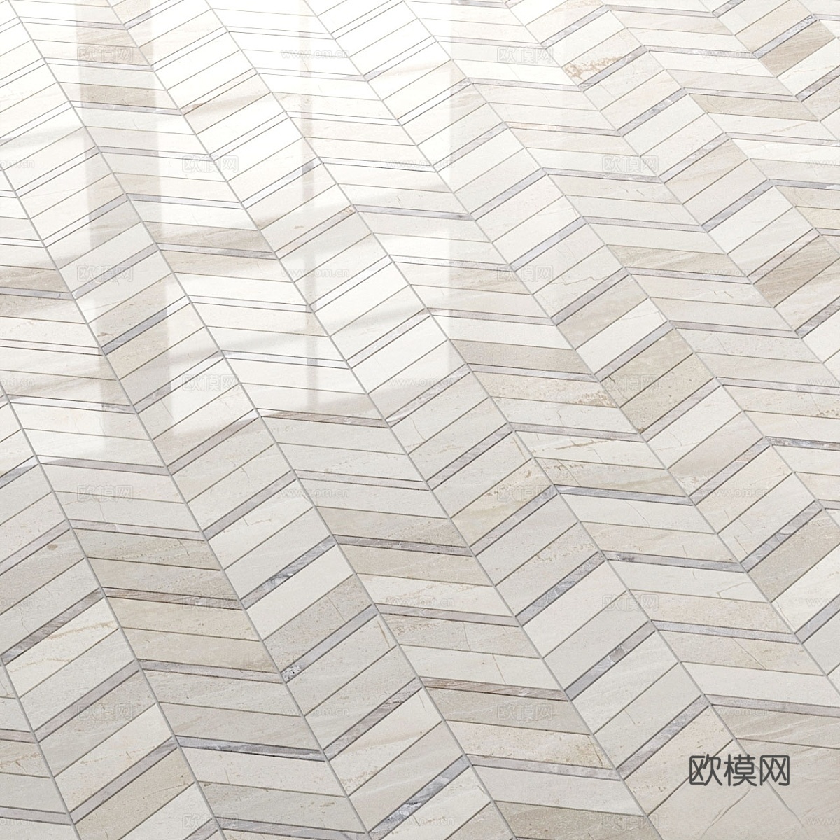 马赛克维勒罗伊&amp;博赫 Timbre Beige K2034Z3d模型下载