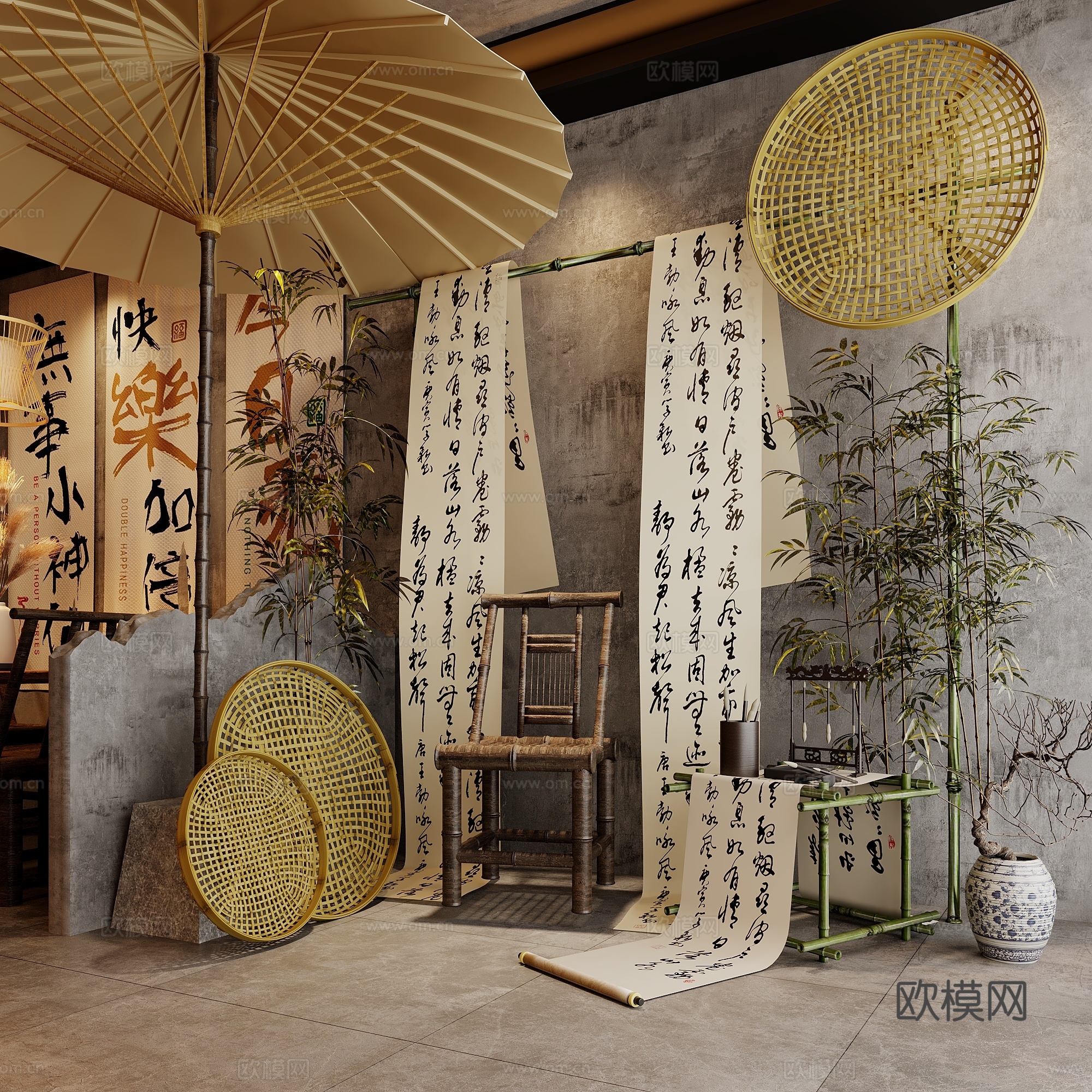 市井一角3d模型下载