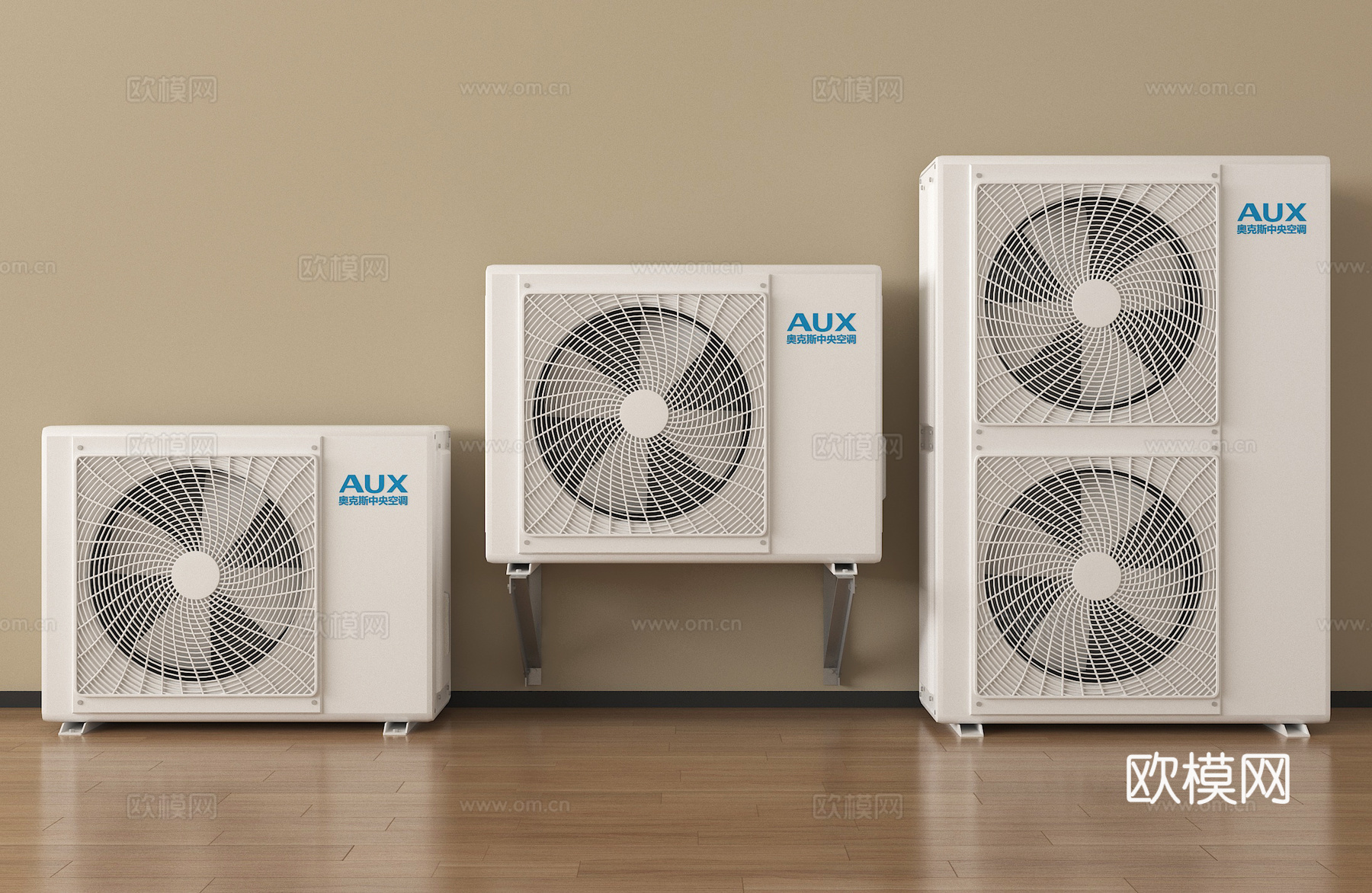 现代空调外机 外机罩3d模型下载