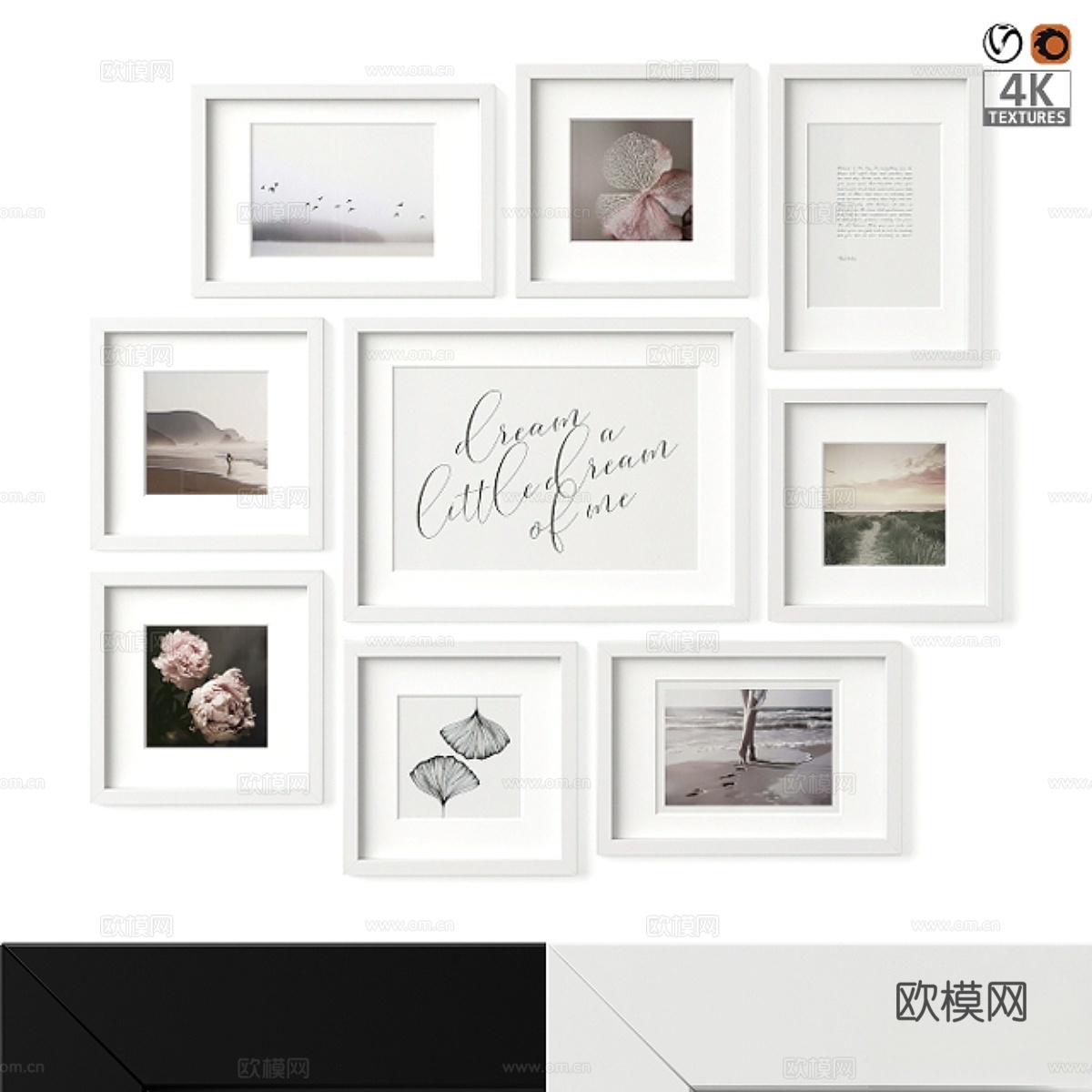 宜家Ribba海报套装043d模型下载