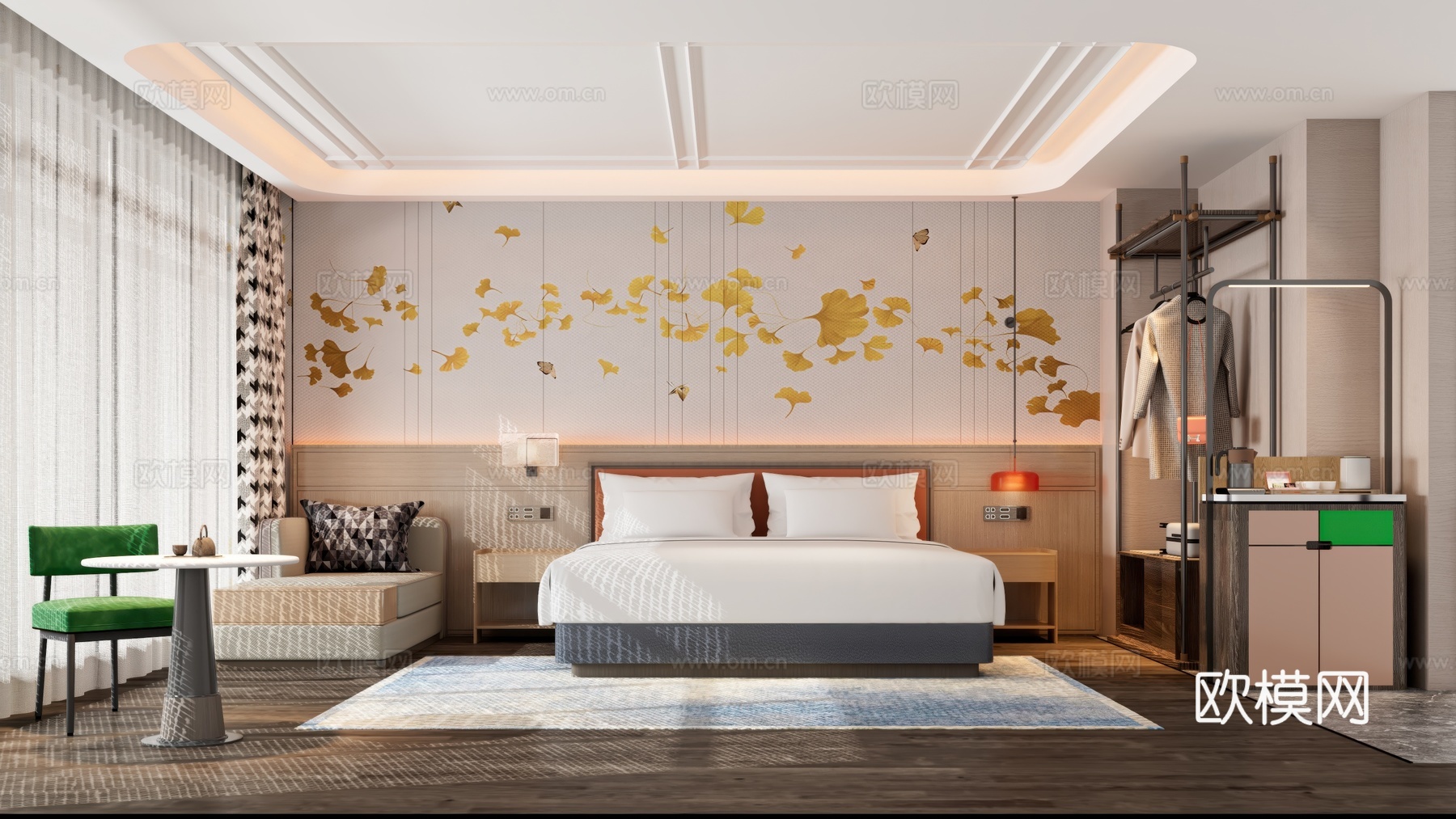 酒店客房3d模型下载