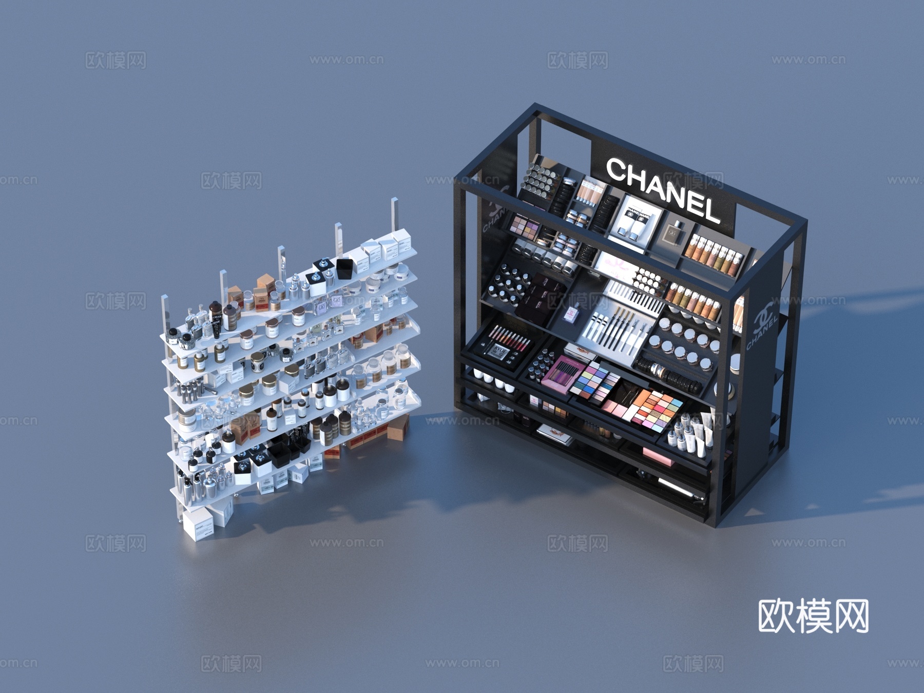 超市货架 生活用品3d模型