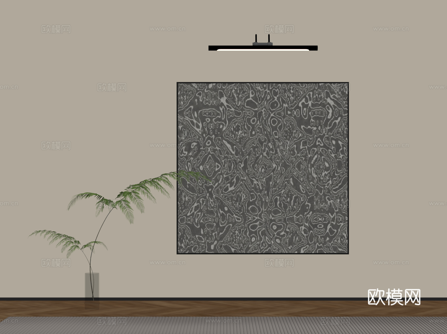 现代意式挂画 客厅挂画 茶室挂画 书房挂画 玄关挂画su模型