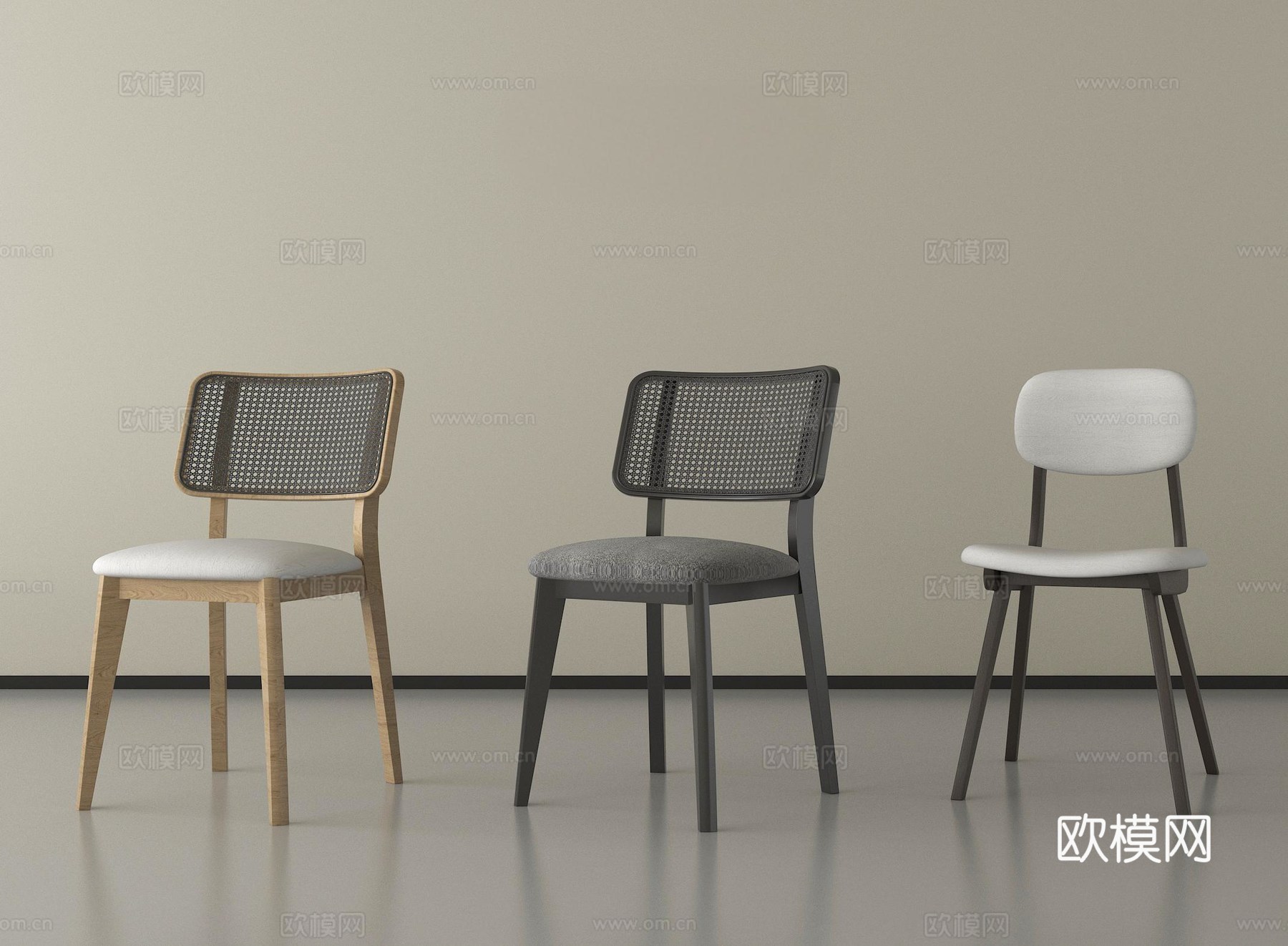 中古侘寂餐椅 单椅 休闲椅 木材su模型