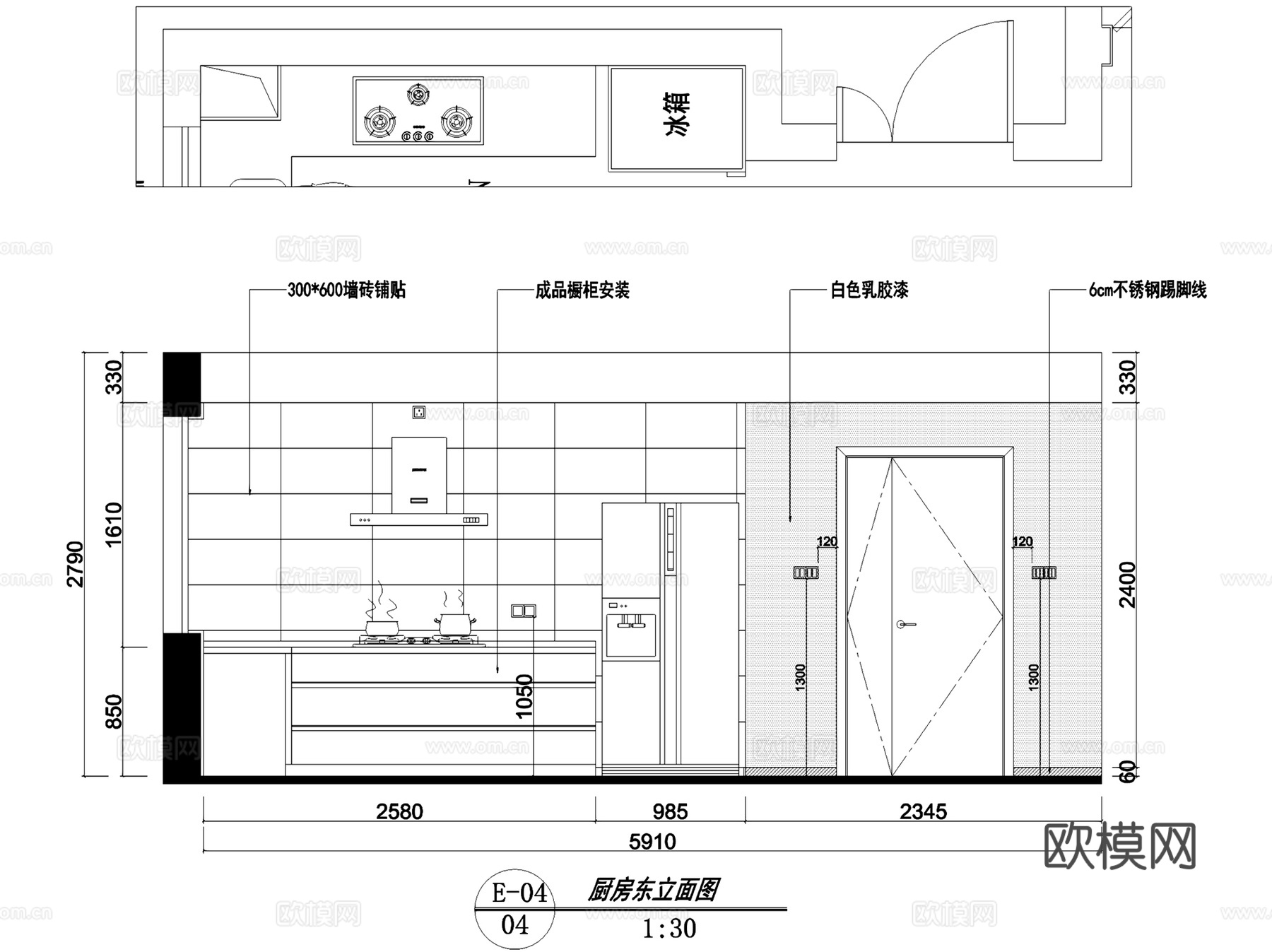 周庄私人雅居设计室内家装CAD施工图全套cad施工图