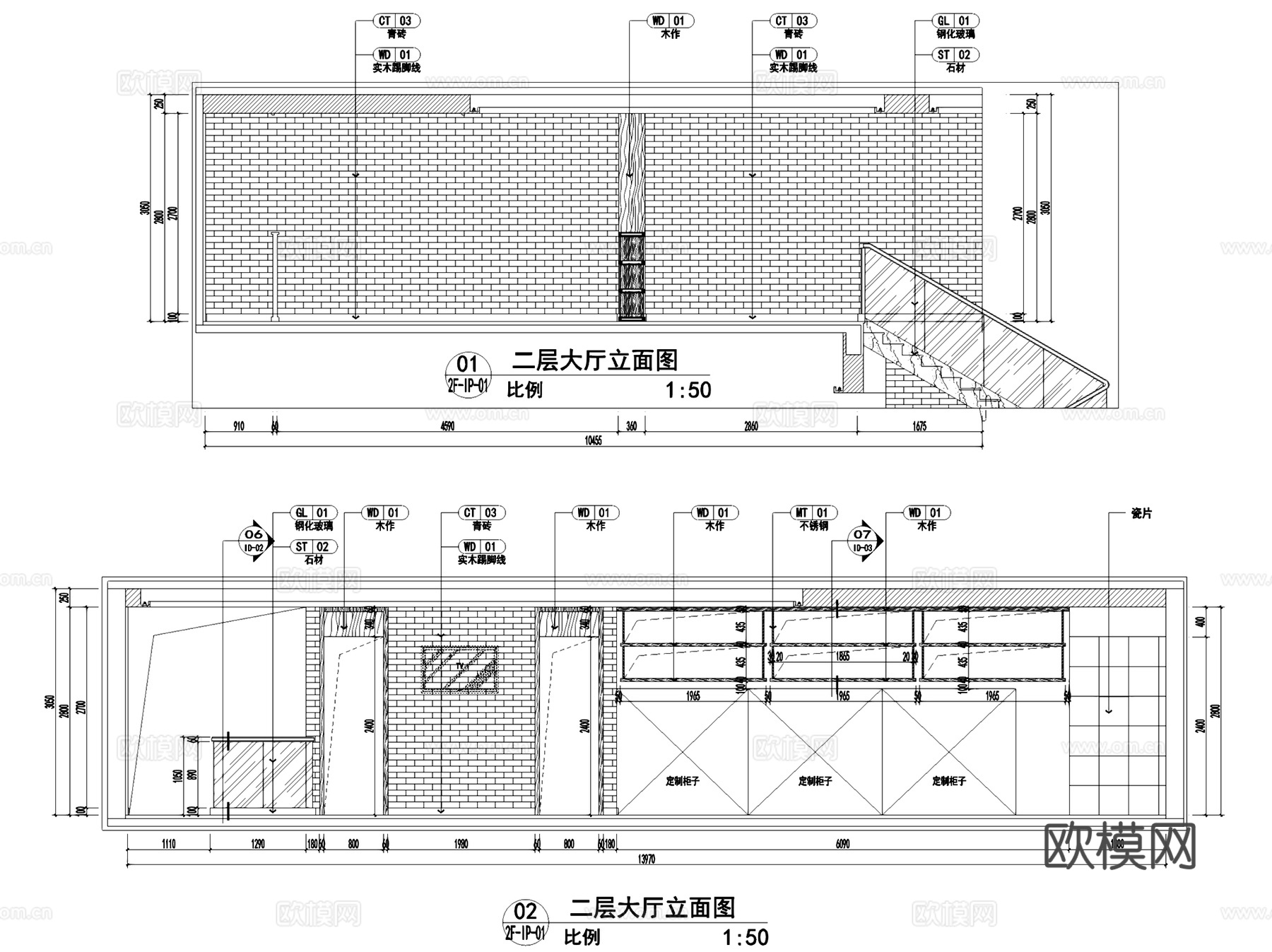 曲阳英雄峰荟火锅生活馆室内工装CAD施工图整套cad施工图