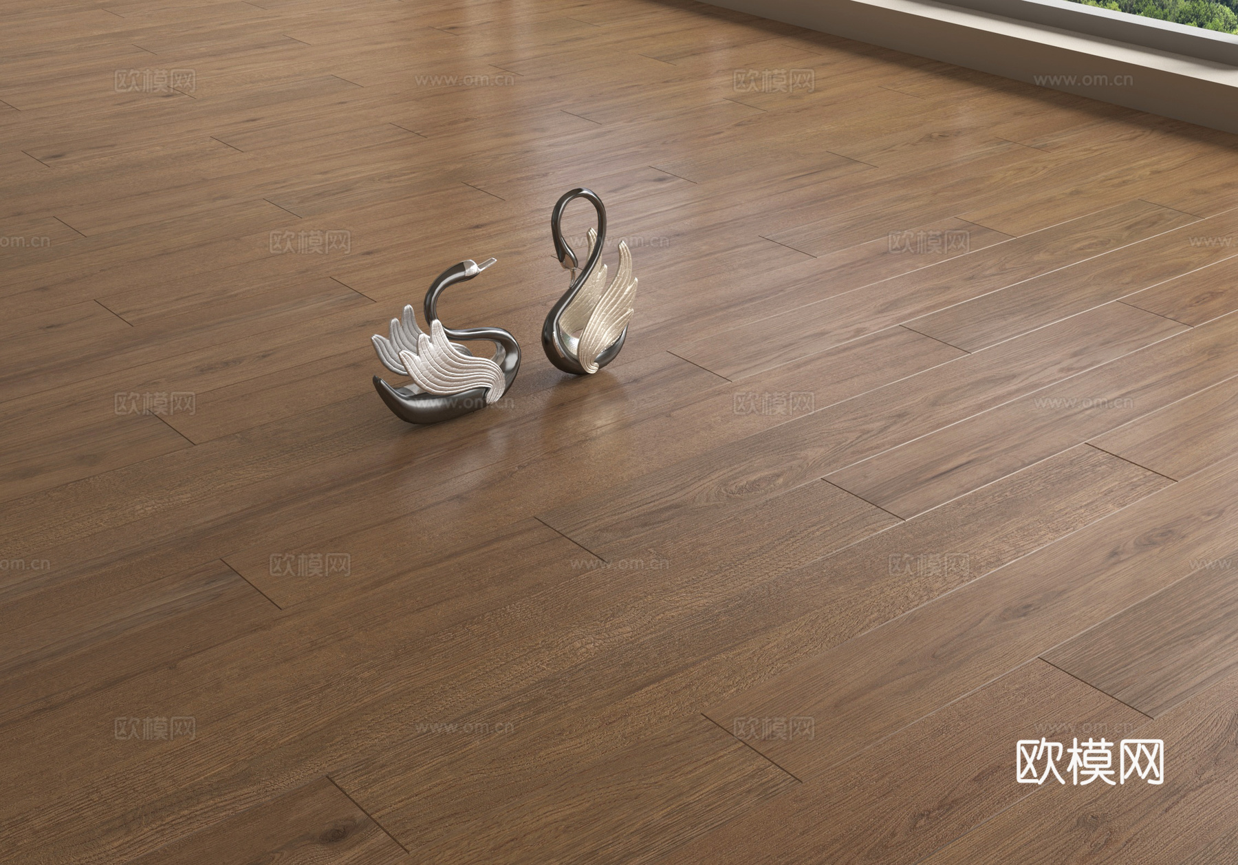 现代地板 木地板 拼花地板su模型
